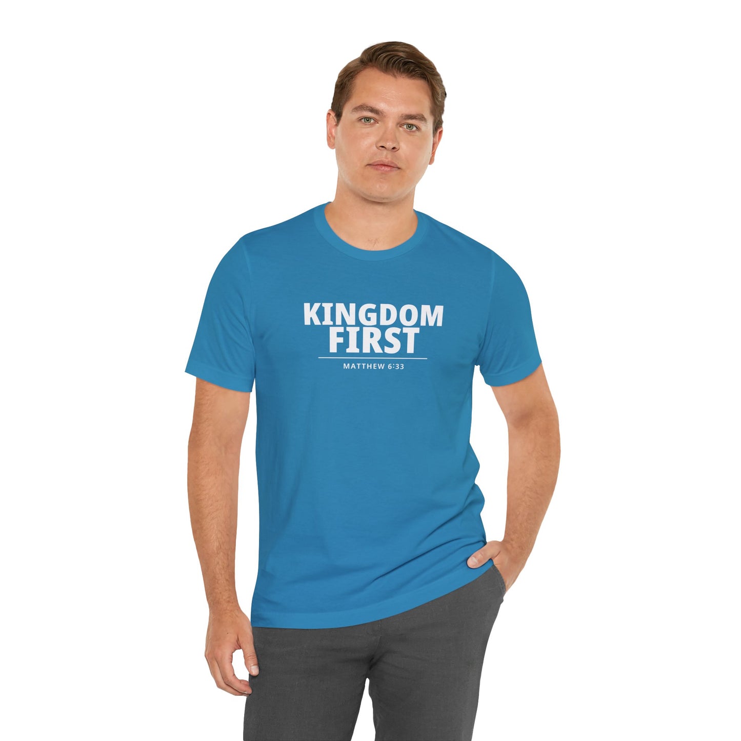 Kingdom First T‑Shirt — Matthew 6:33 Inspirational Christian Tee