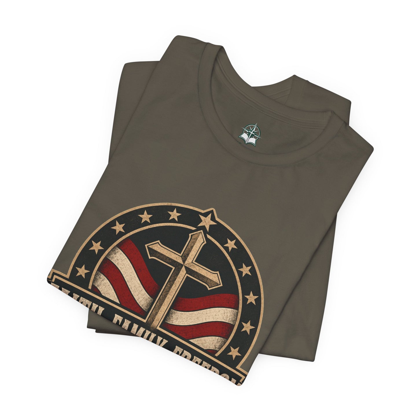 Faith Family Freedom - Patriotic Christian T-Shirt
