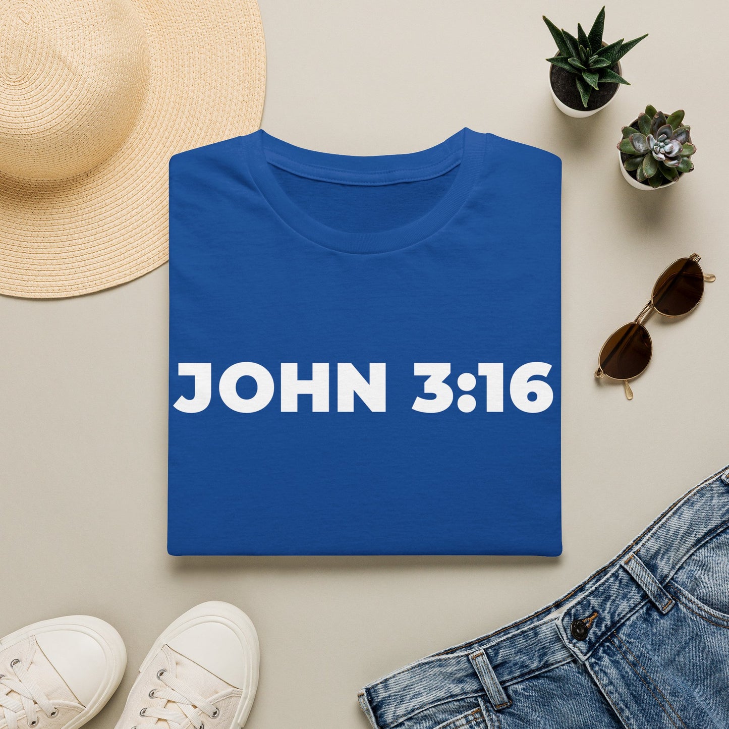 JOHN 3:16 Inspirational Christian T-Shirt - Bible Compass