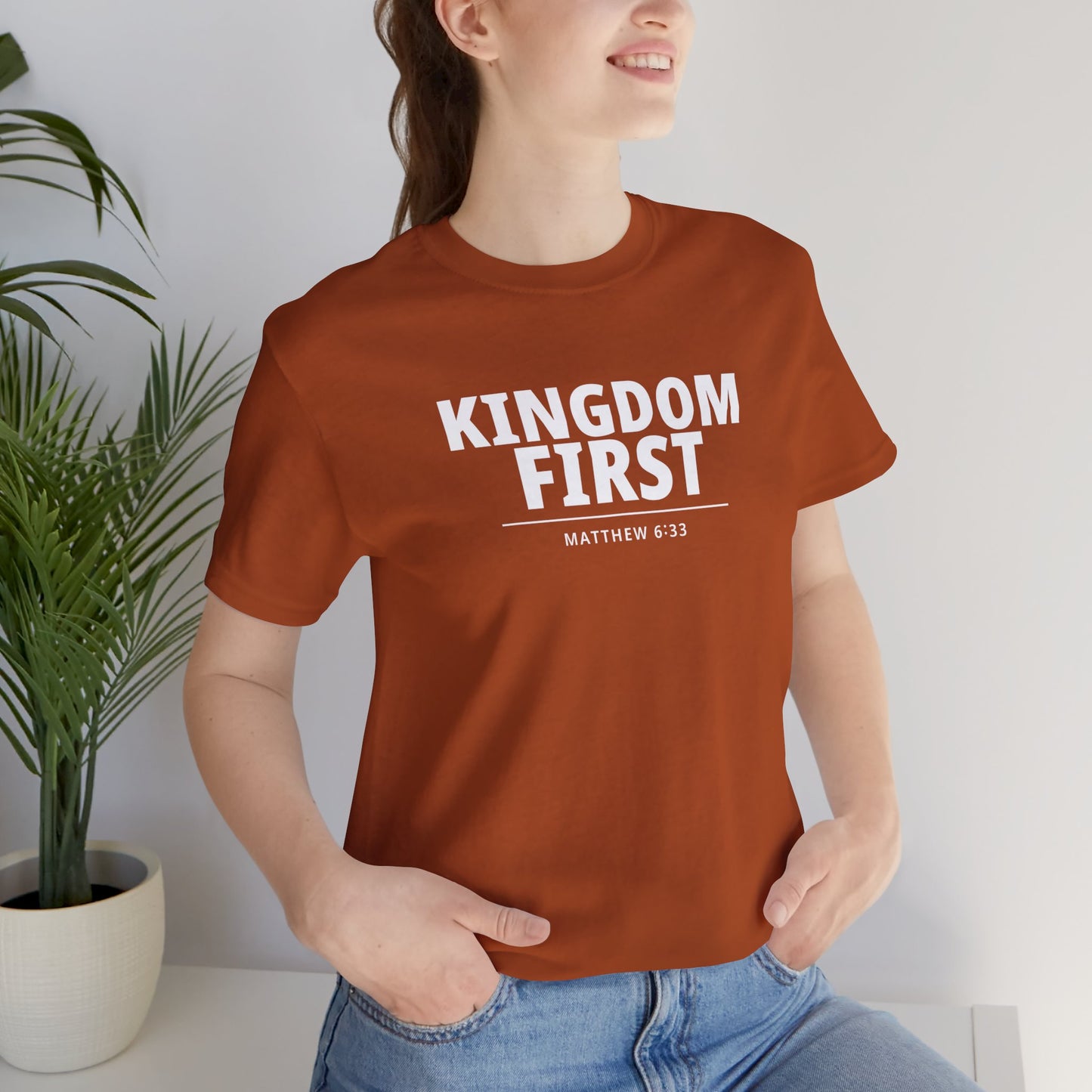 Kingdom First T‑Shirt — Matthew 6:33 Inspirational Christian Tee