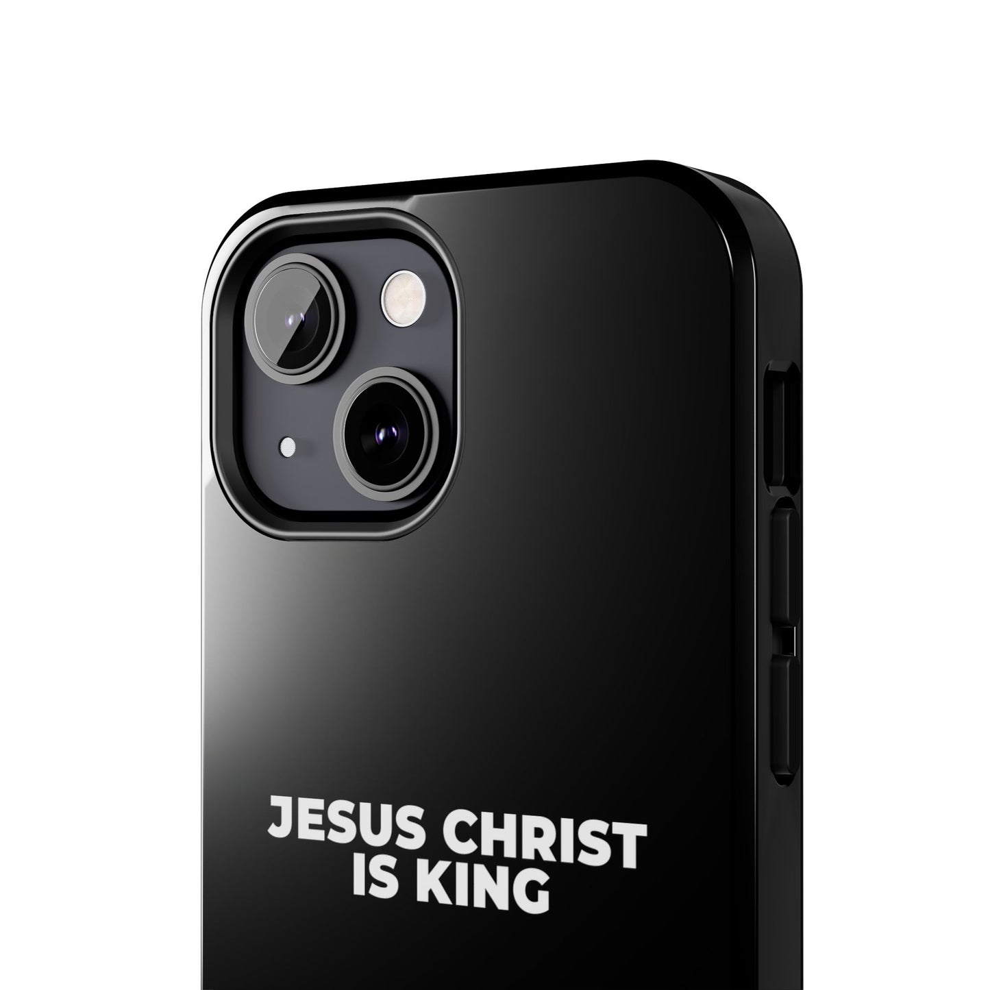 Jesus Christ Is King Tough Phone Case — Black Faith Protective Case
