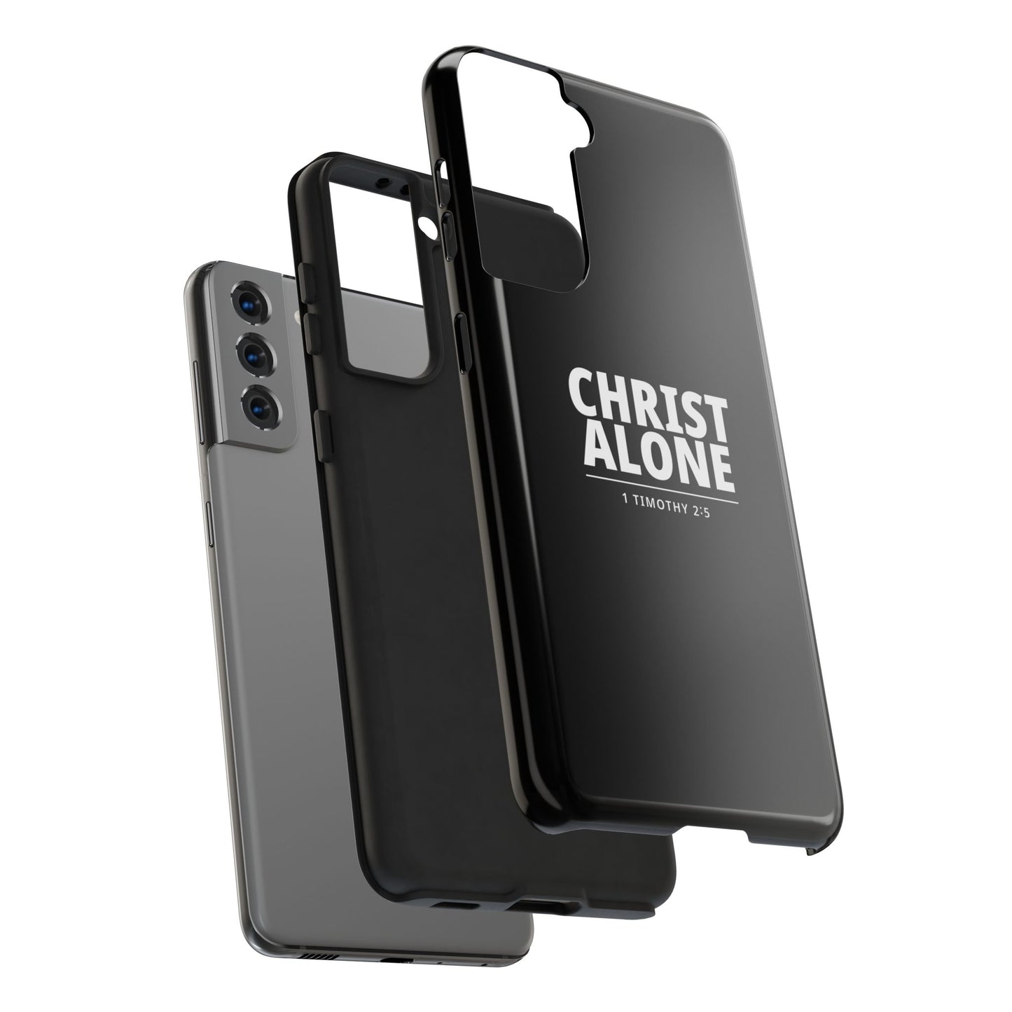 Tough Phone Case — “Christ Alone” Scripture iPhone Case (1 Timothy 2:5)