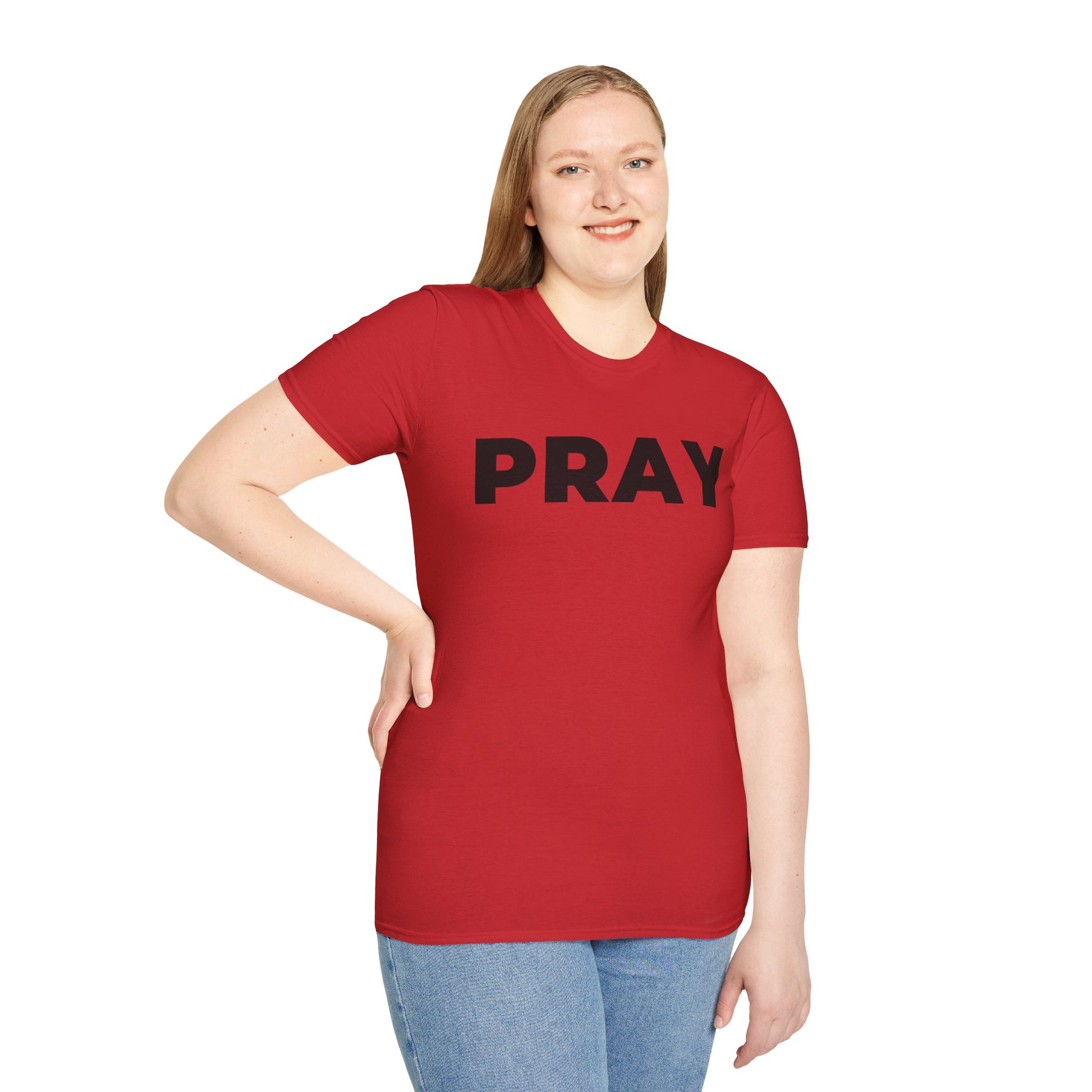 "PRAY" Christian T-Shirt - Bible Compass