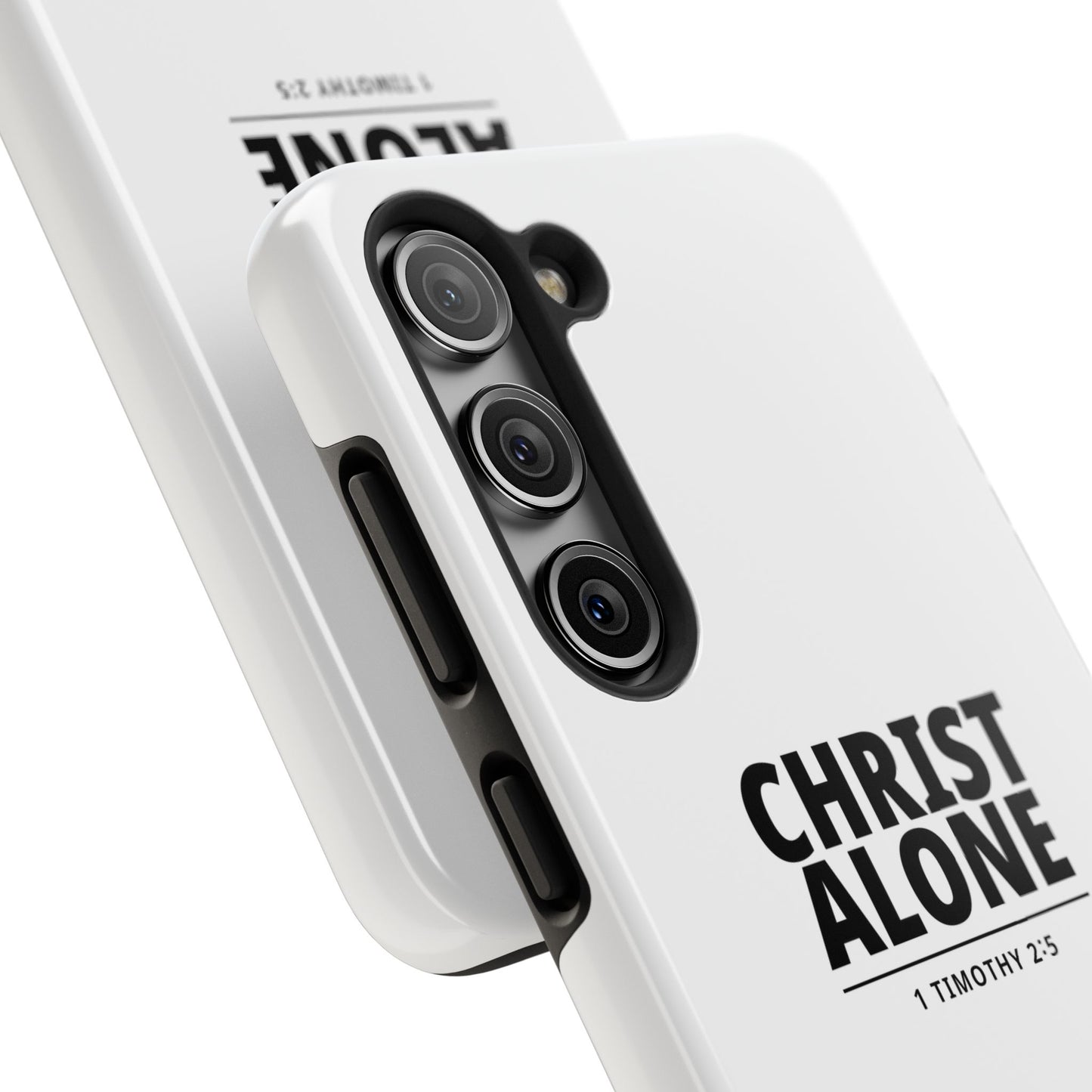 Tough Phone Case — “Christ Alone” Scripture iPhone Case (1 Timothy 2:5)
