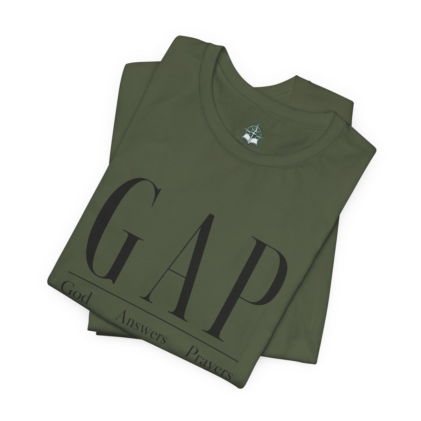 GAP "God Answers Prayers" Christian Short Sleeve Shirt