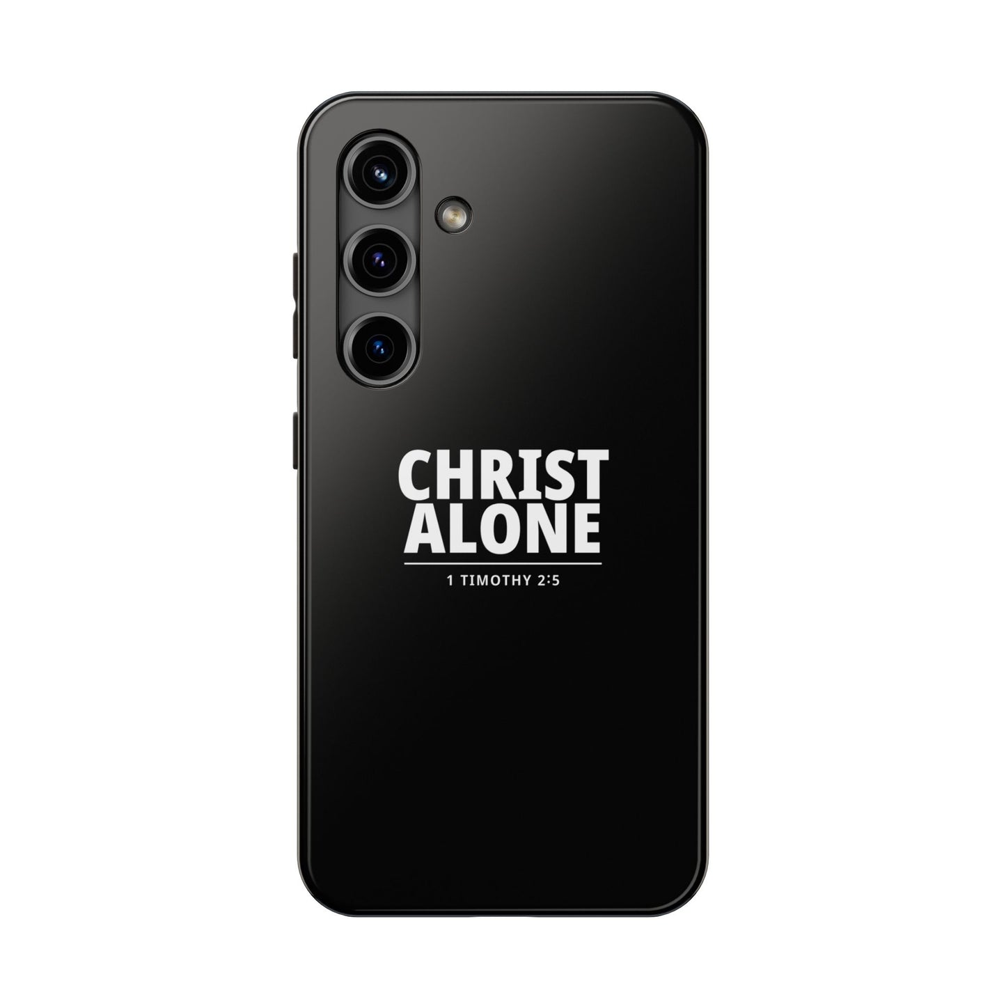 Tough Phone Case — “Christ Alone” Scripture iPhone Case (1 Timothy 2:5)