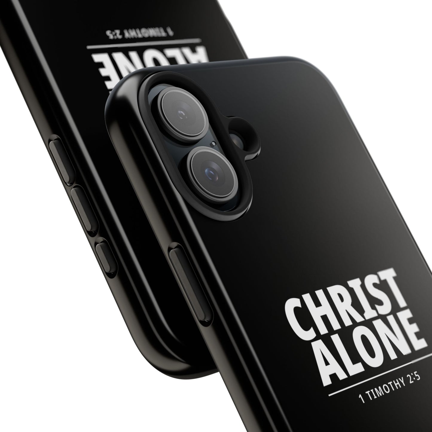 Tough Phone Case — “Christ Alone” Scripture iPhone Case (1 Timothy 2:5)