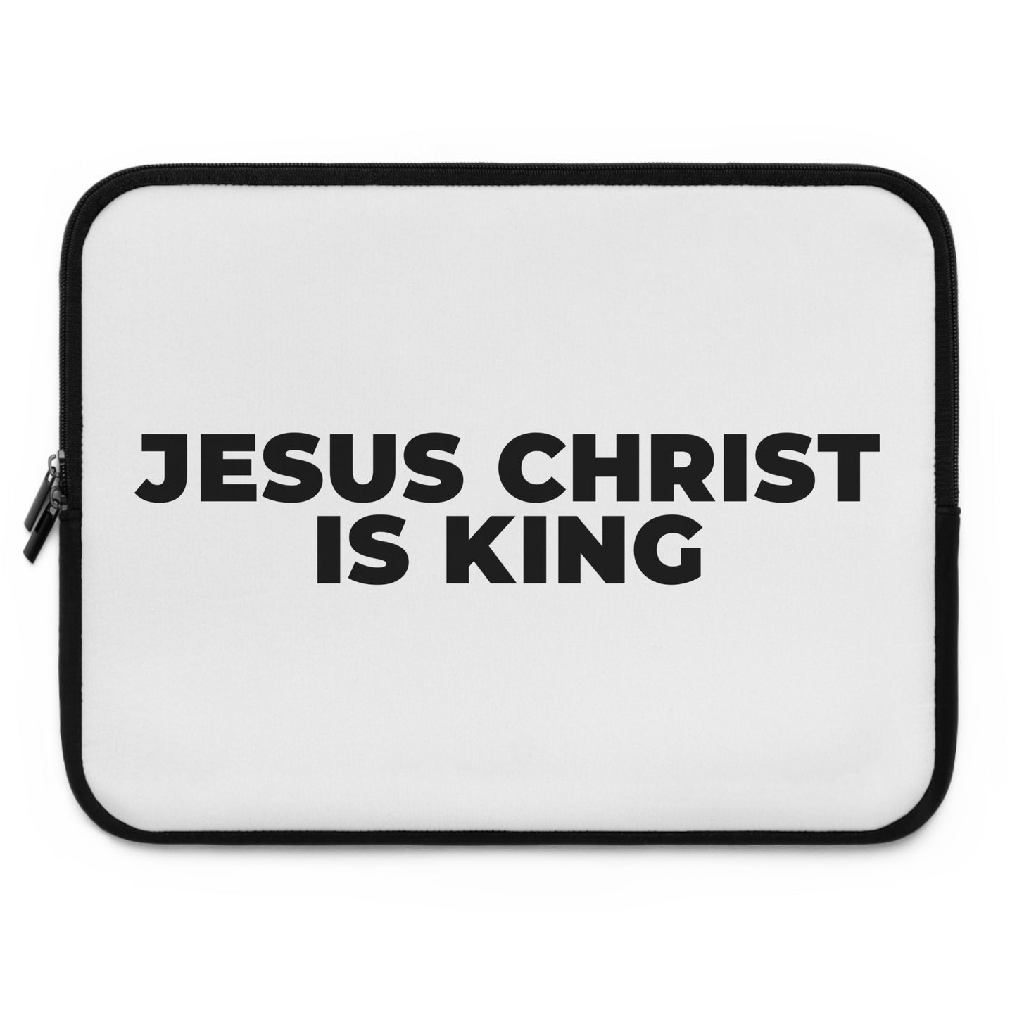 Jesus Christ Is King Laptop Sleeve — Christian Protective Neoprene Case