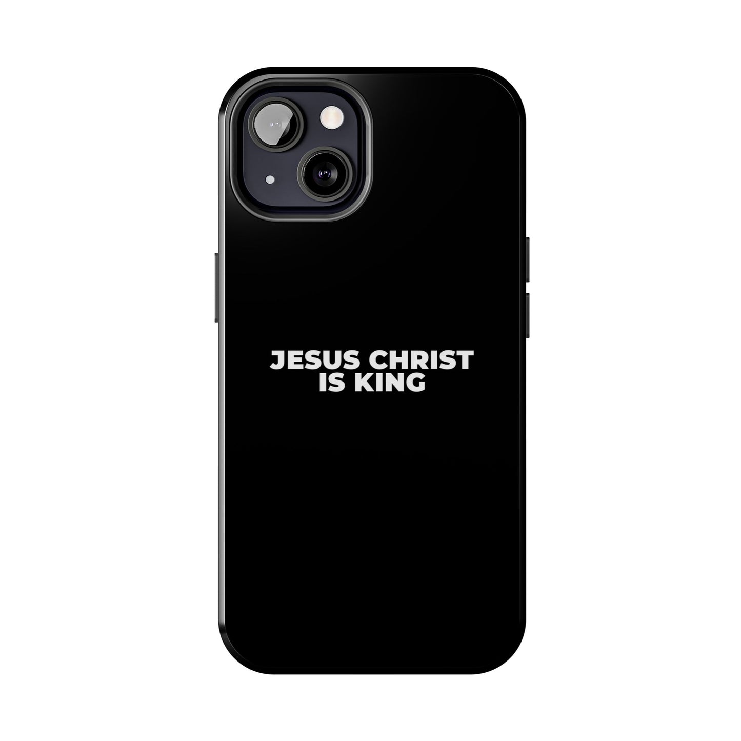 Jesus Christ Is King Tough Phone Case — Black Faith Protective Case