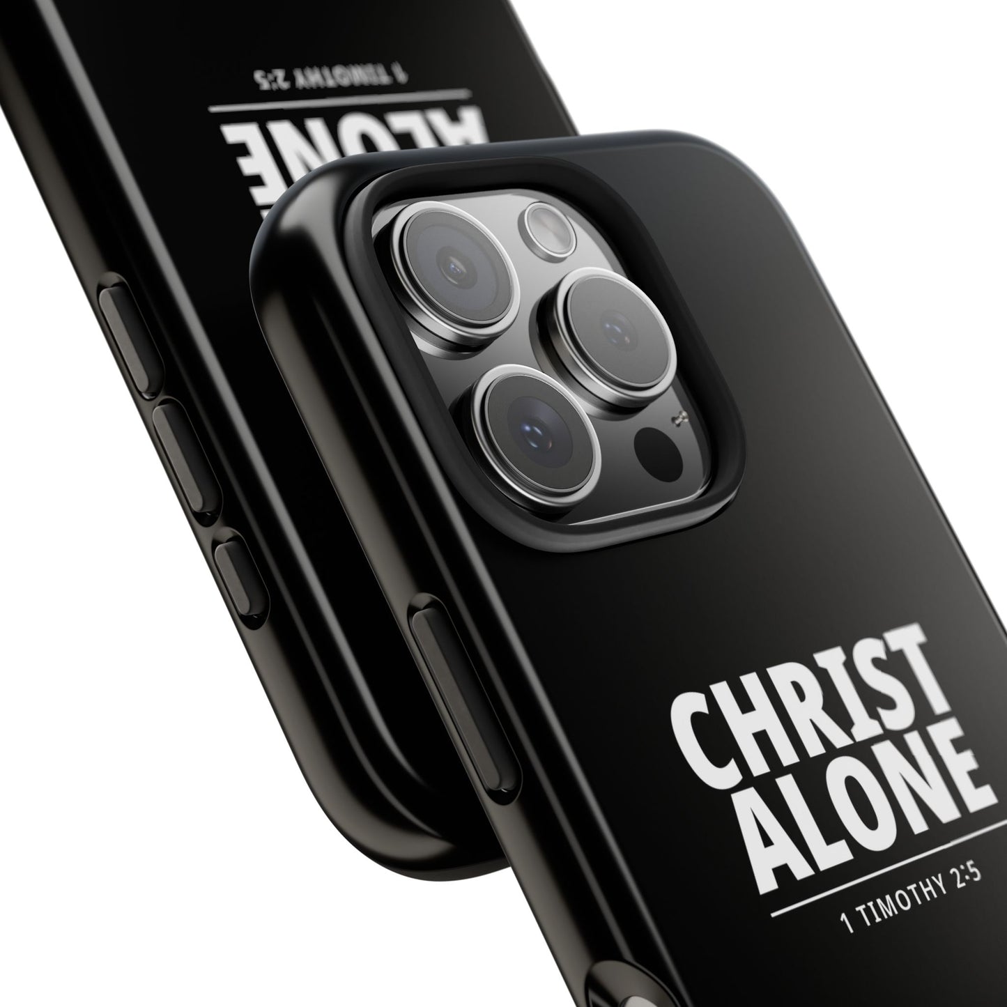 Tough Phone Case — “Christ Alone” Scripture iPhone Case (1 Timothy 2:5)