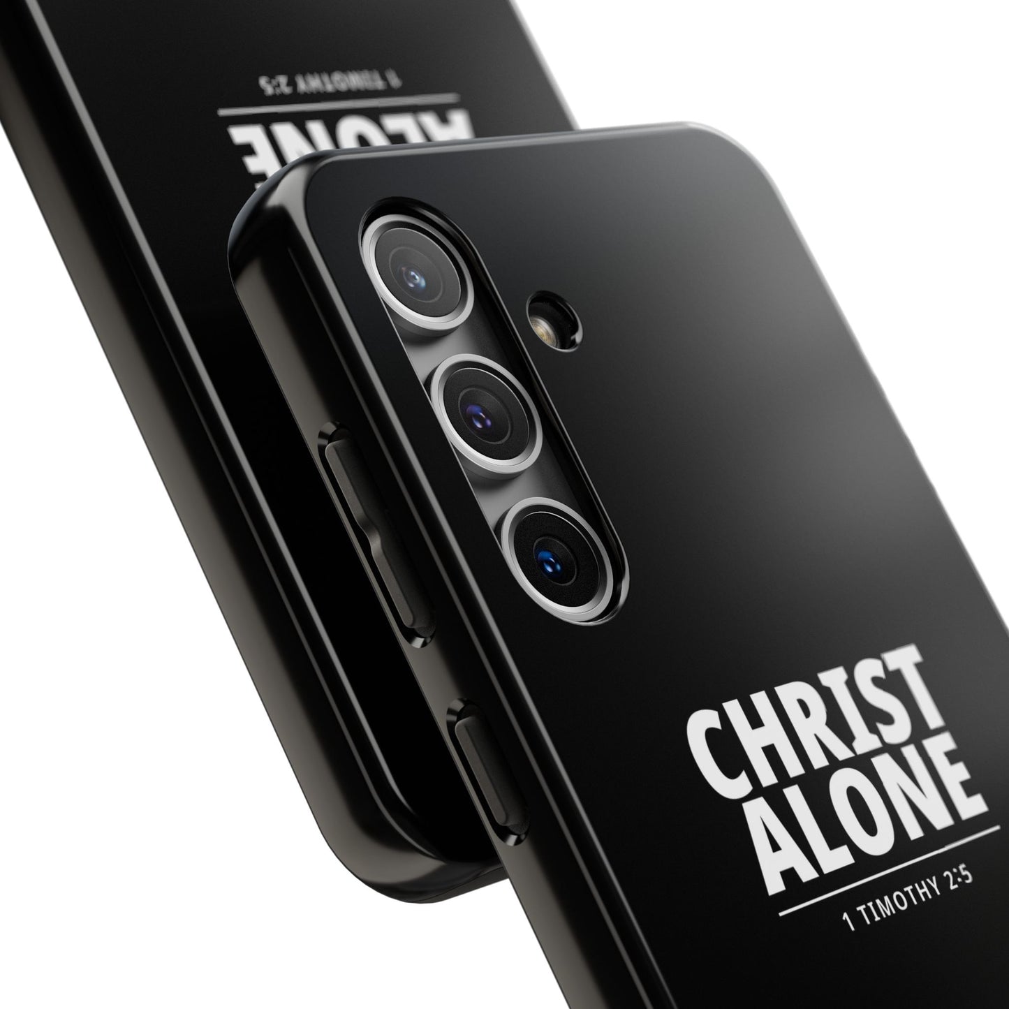 Tough Phone Case — “Christ Alone” Scripture iPhone Case (1 Timothy 2:5)