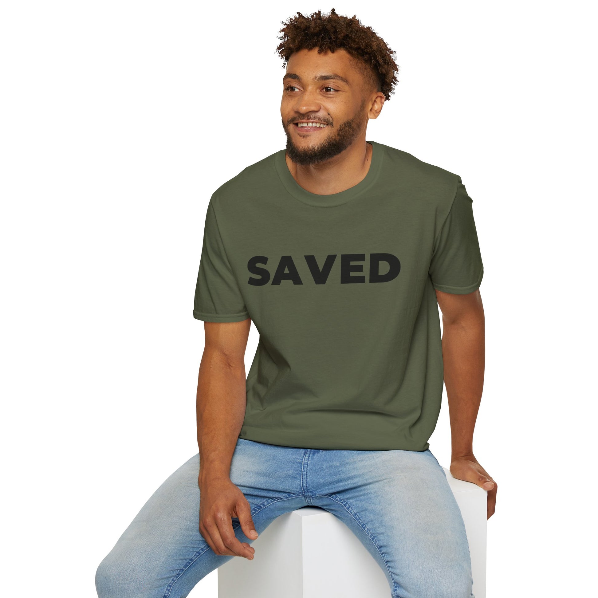 SAVED Christian T-Shirt - Bible Compass