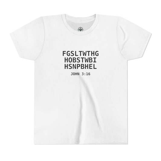 Youth Tee — "John 3:16" Christian T-Shirt