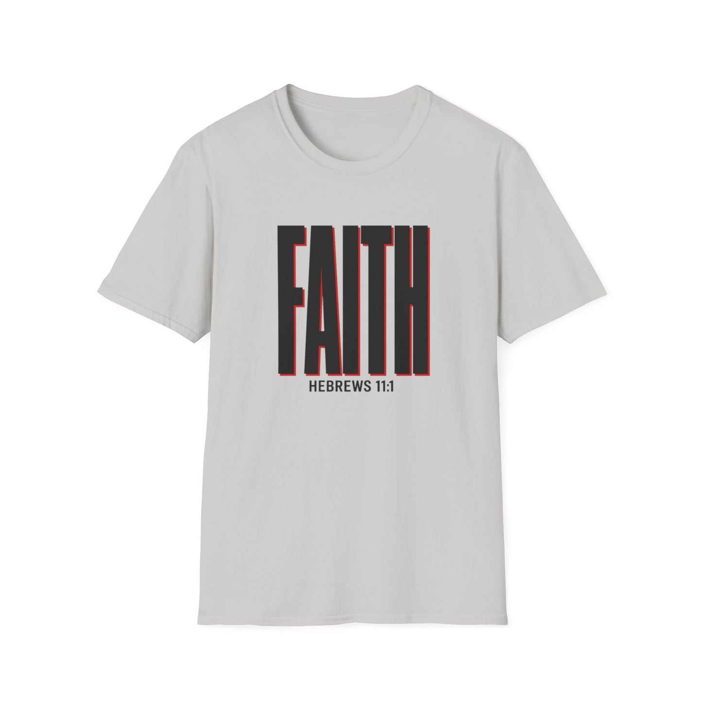 FAITH Bold Typography T-Shirt - Hebrews 11:1 | Bible Compass