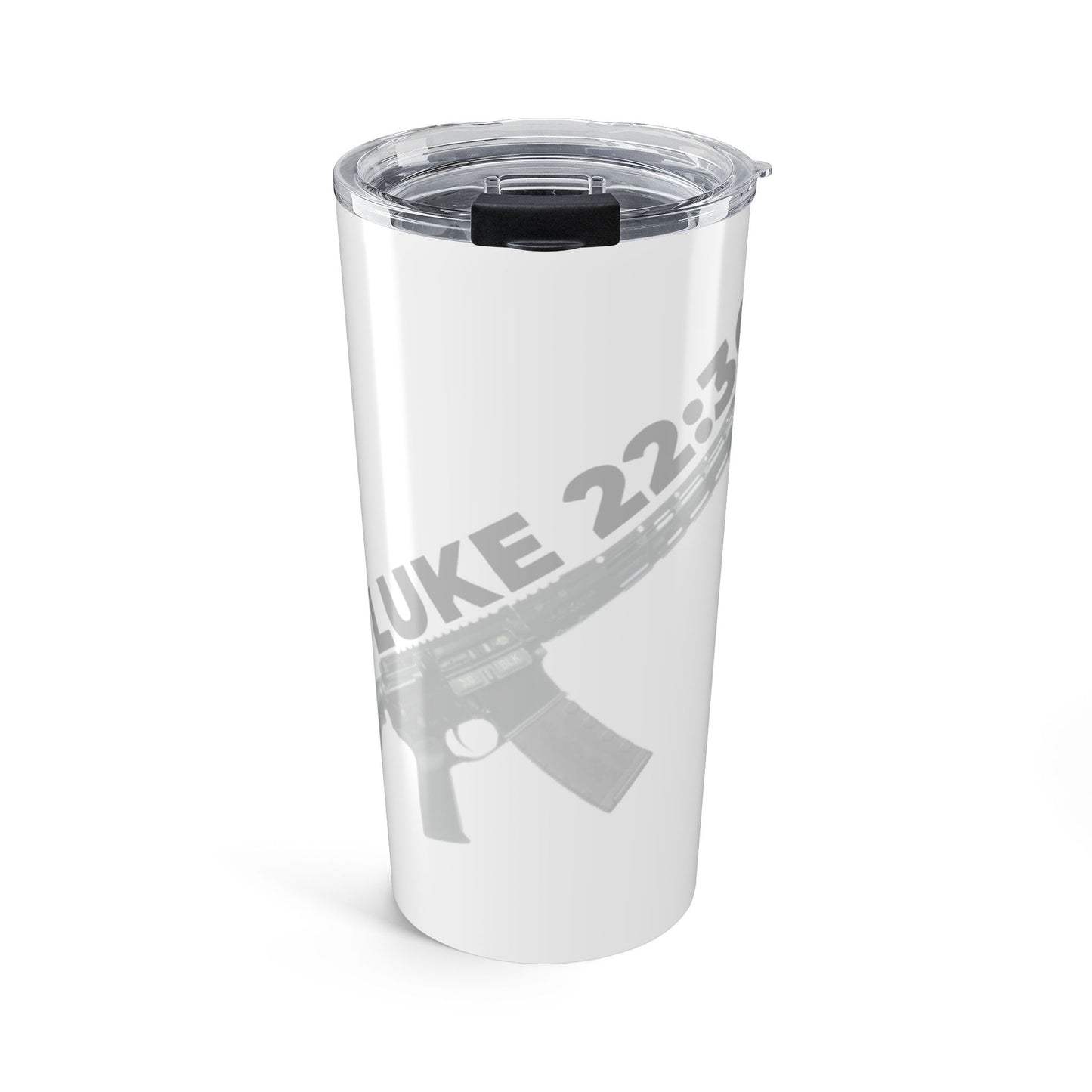 20oz Stainless Tumbler — Luke 22:36 Scripture Design