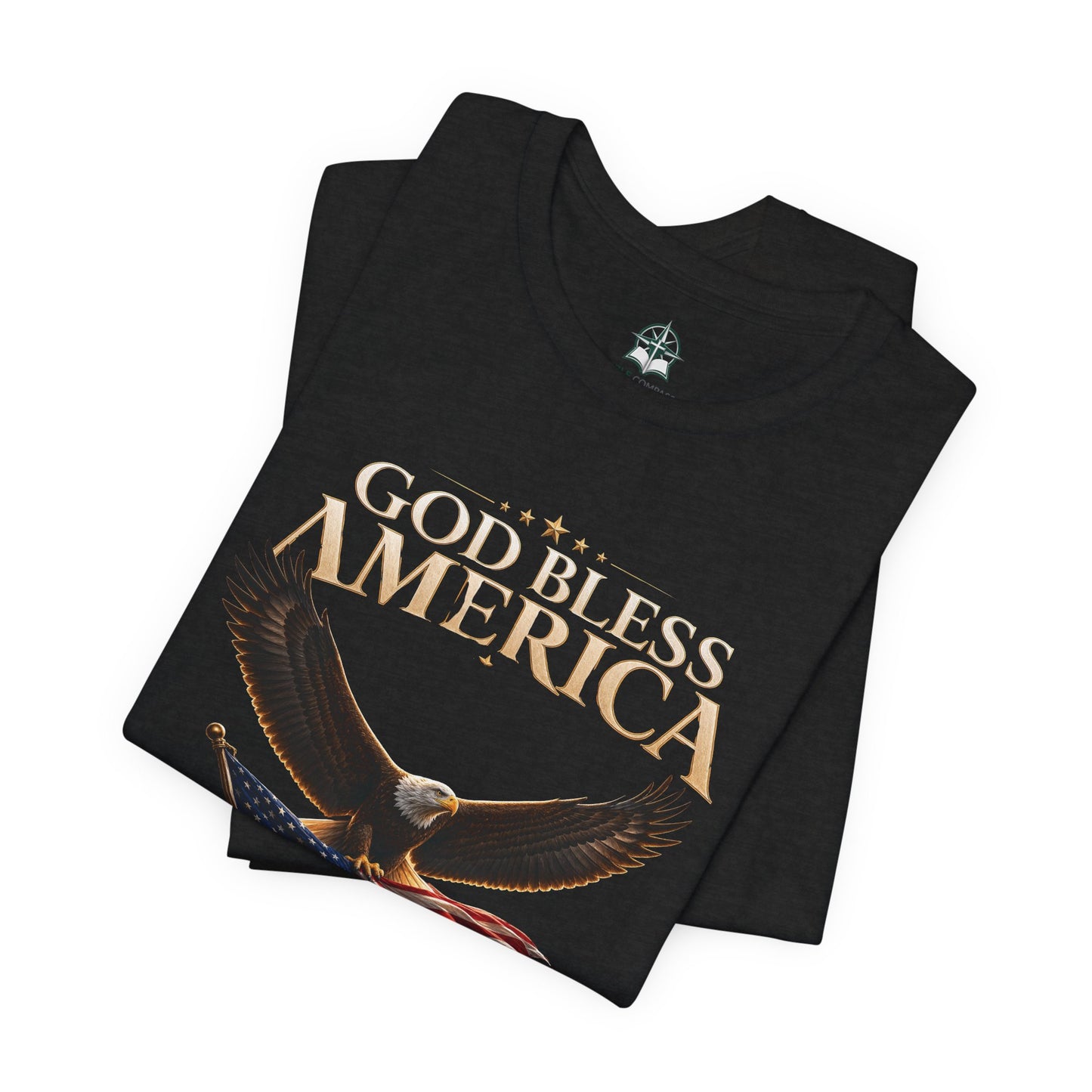 God Bless America 1776–2026 Eagle Flag T-Shirt — 250 Years of Faith & Freedom