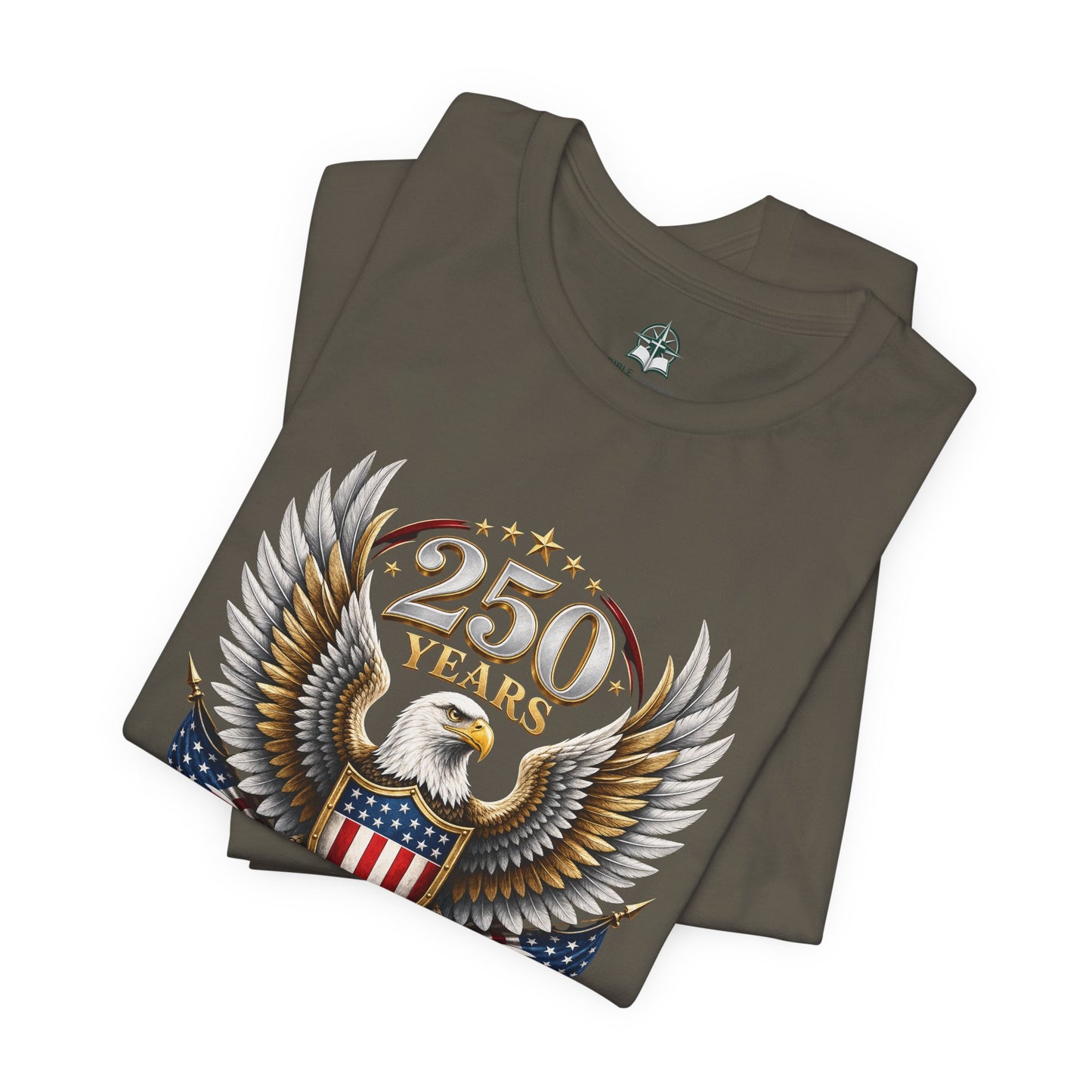 250 Years American Bald Eagle Shield T-Shirt