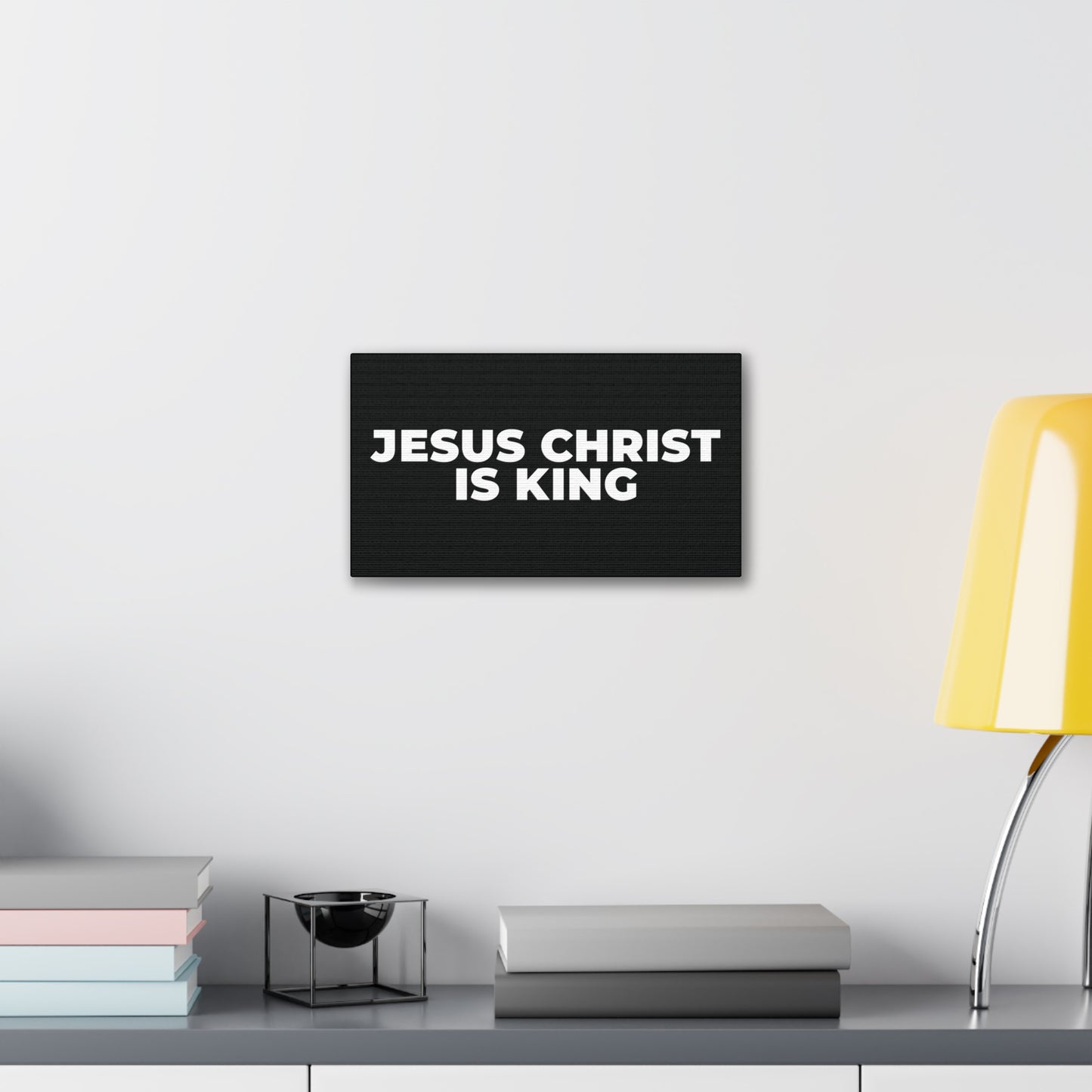 Jesus Christ Is King Canvas Wall Art — Stretched 0.75"