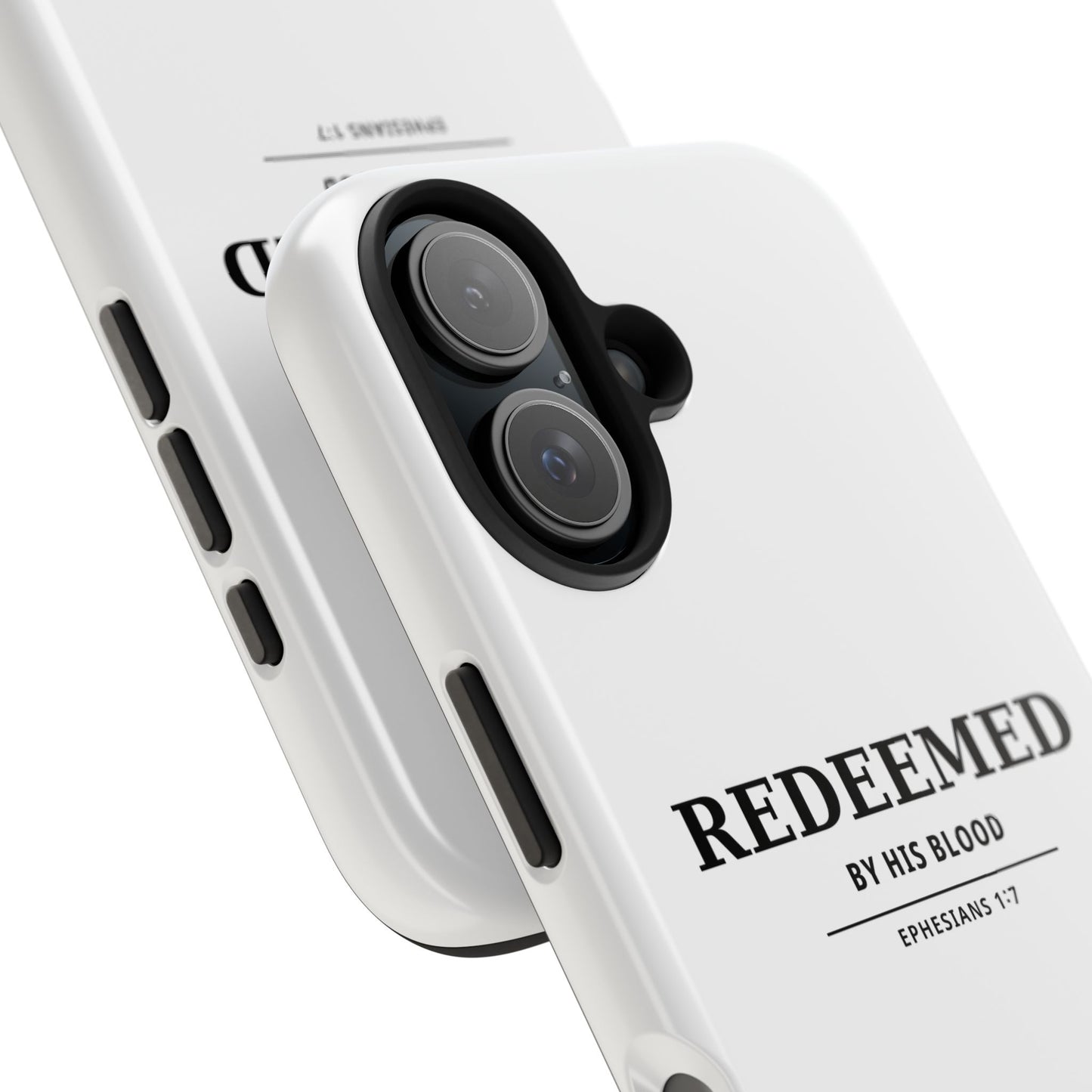Redeemed Phone Case — "Redeemed by His Blood" Christian iPhone Case, Ephesians 1:7 Religious Tough Phone Cover