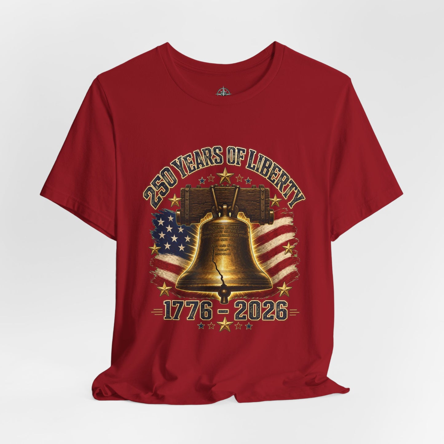 Liberty Bell 250 Years Tee – 1776–2026 Patriotic American Flag T-Shirt