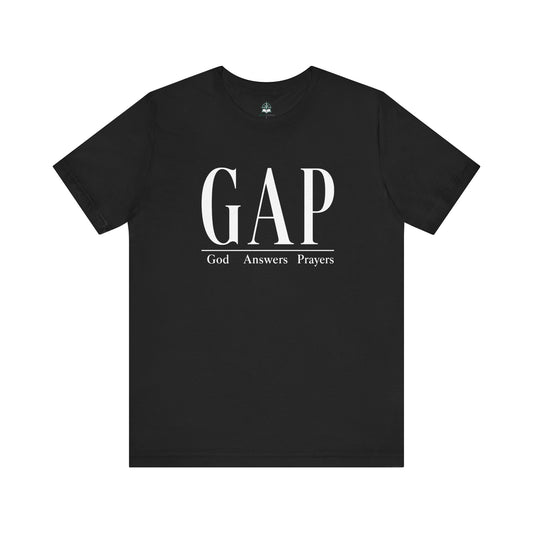 GAP "God Answers Prayers" Christian Short Sleeve Shirt