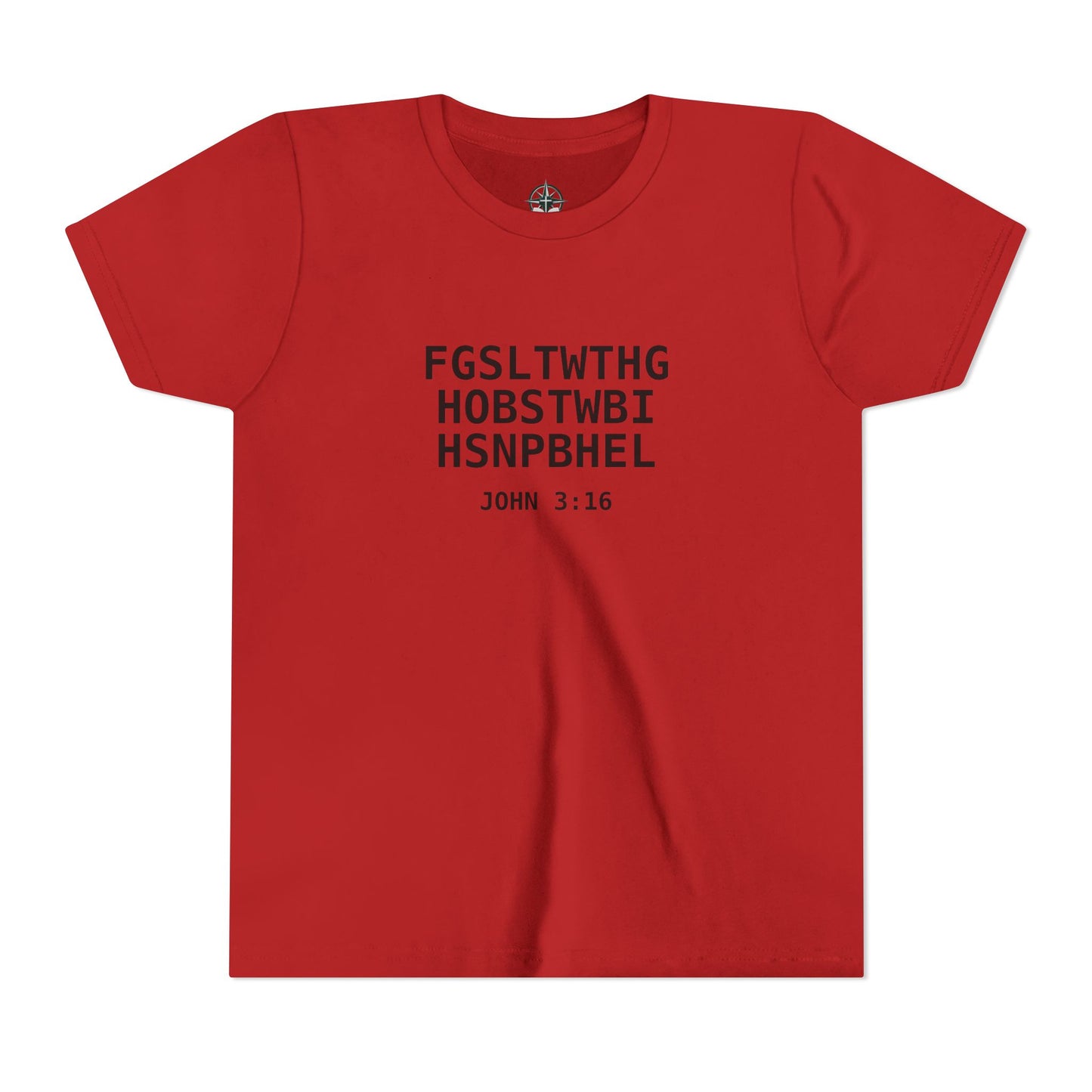 Youth Tee — "John 3:16" Christian T-Shirt