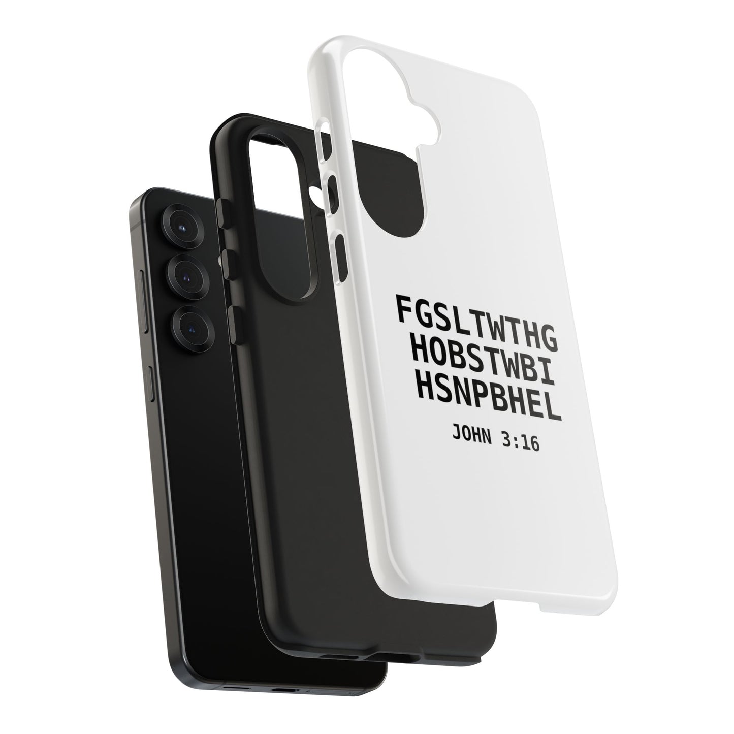 Tough Phone Case — John 3:16 (First letter of every word)