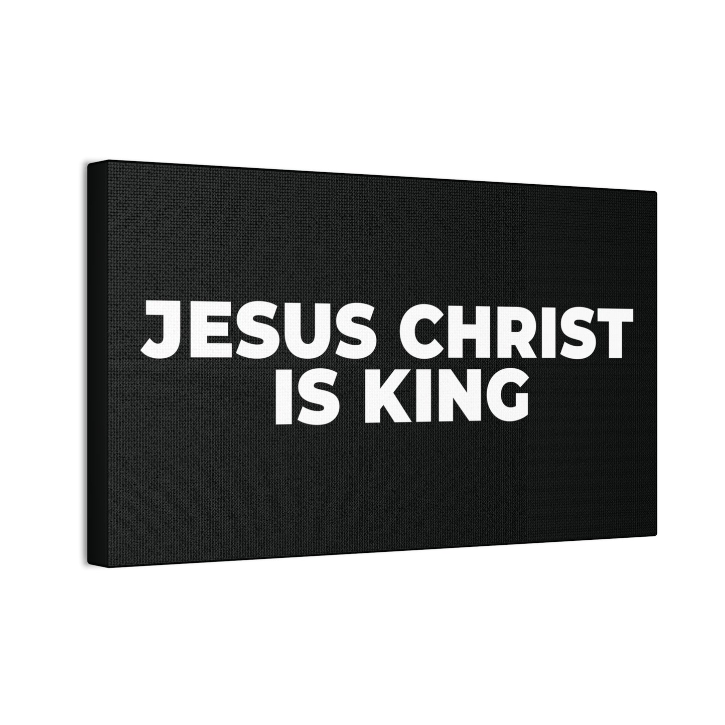 Jesus Christ Is King Canvas Wall Art — Stretched 0.75"