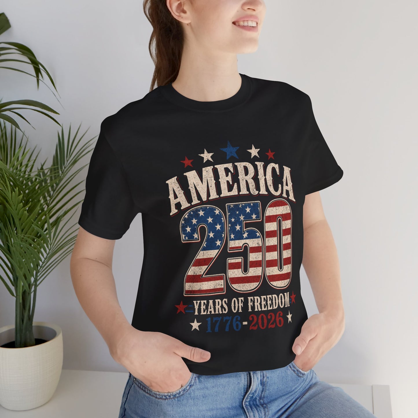 America 250 Patriotic T-Shirt - Independence Day