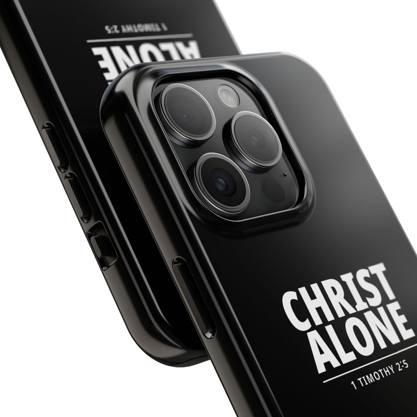 Tough Phone Case — “Christ Alone” Scripture iPhone Case (1 Timothy 2:5)