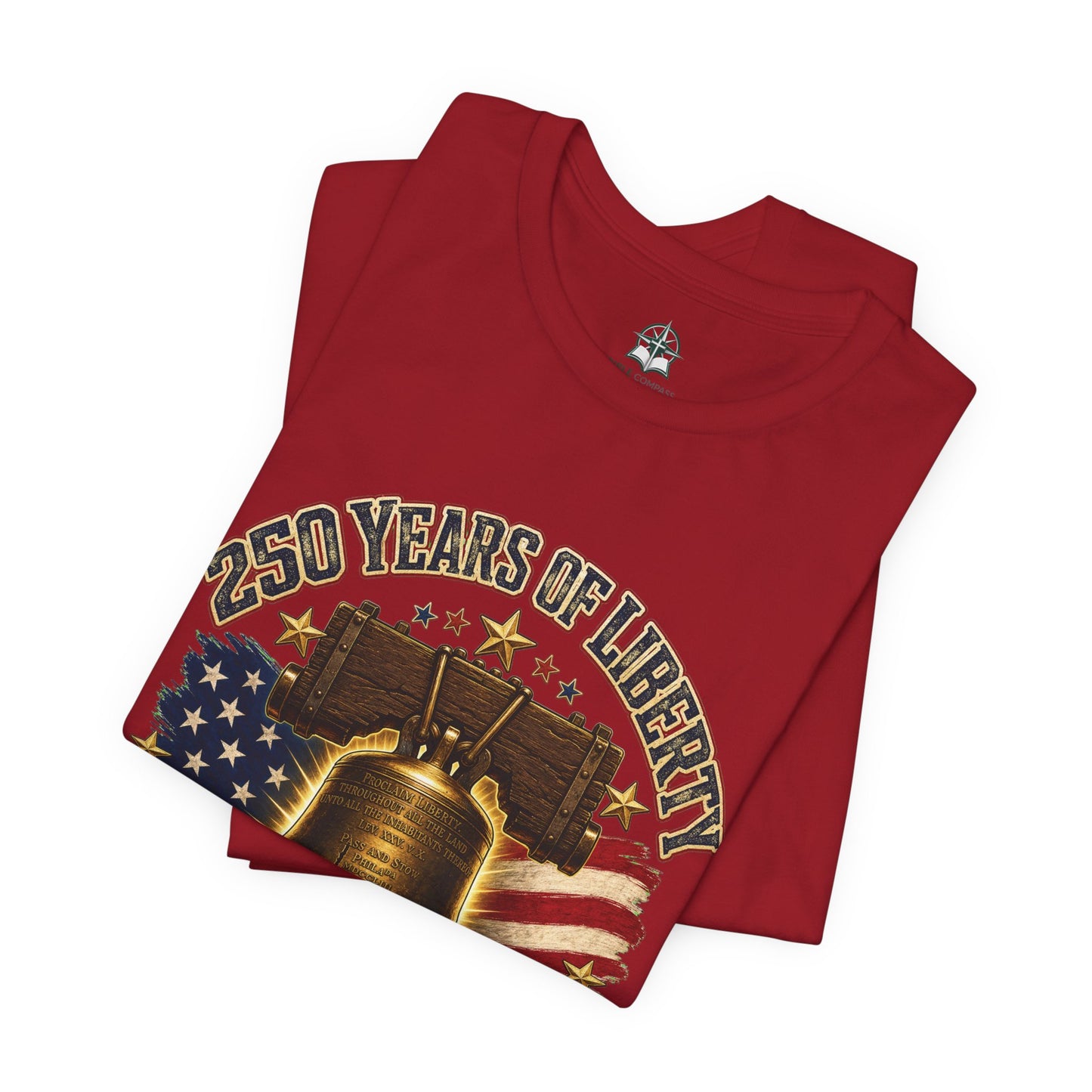 Liberty Bell 250 Years Tee – 1776–2026 Patriotic American Flag T-Shirt