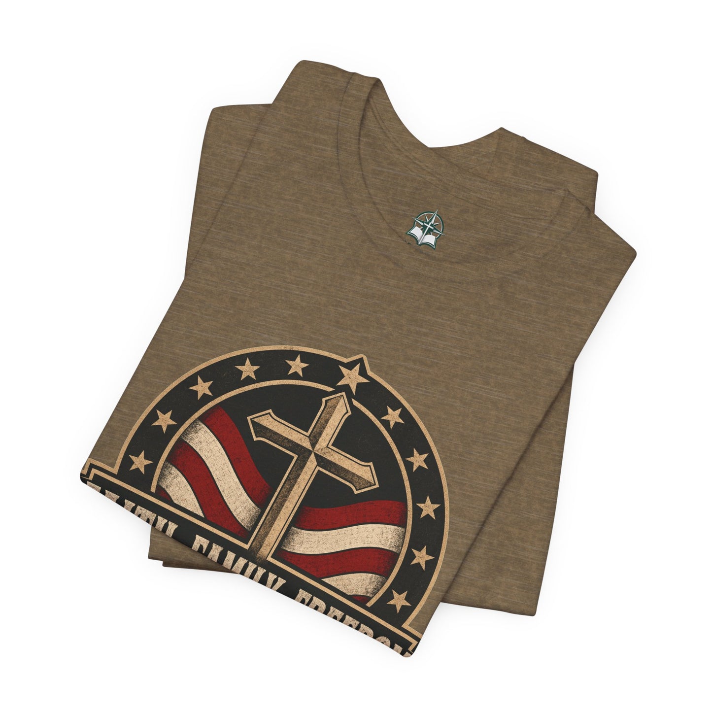 Faith Family Freedom - Patriotic Christian T-Shirt