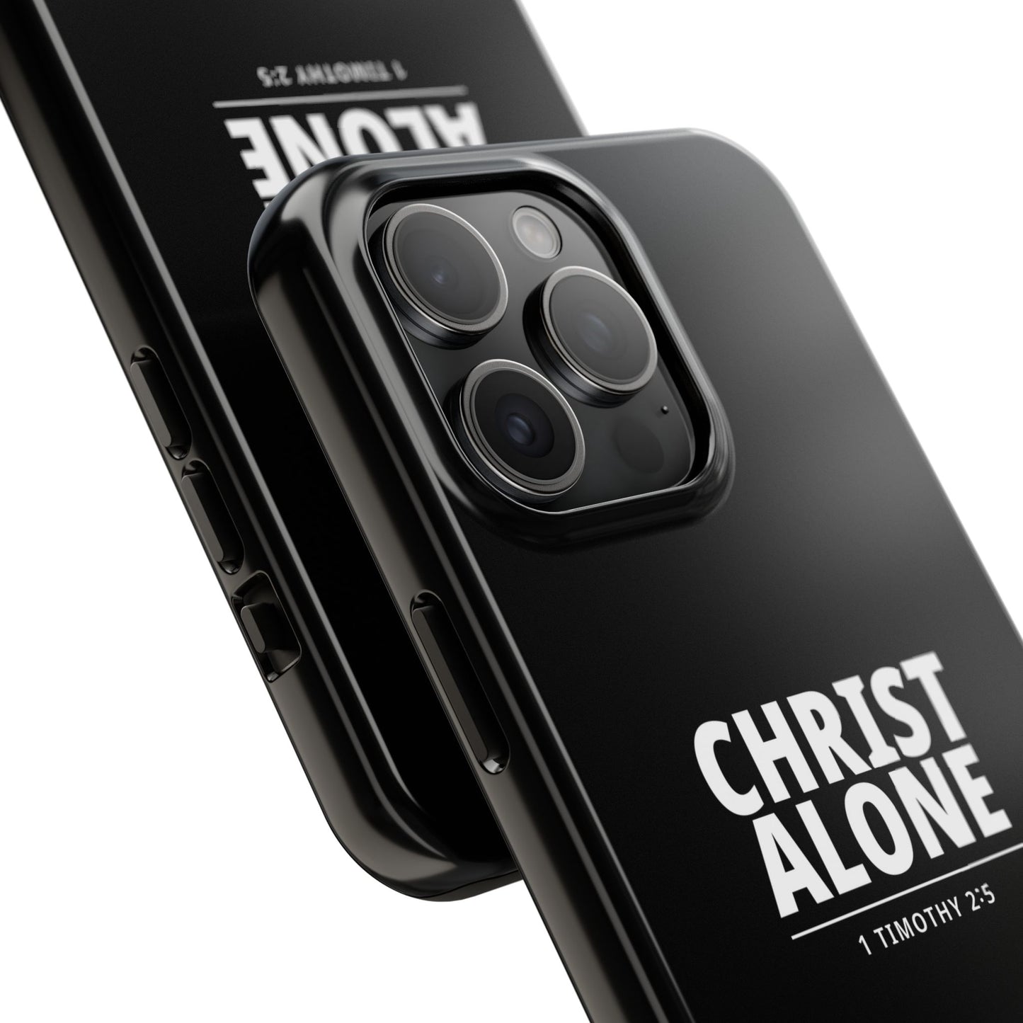 Tough Phone Case — “Christ Alone” Scripture iPhone Case (1 Timothy 2:5)
