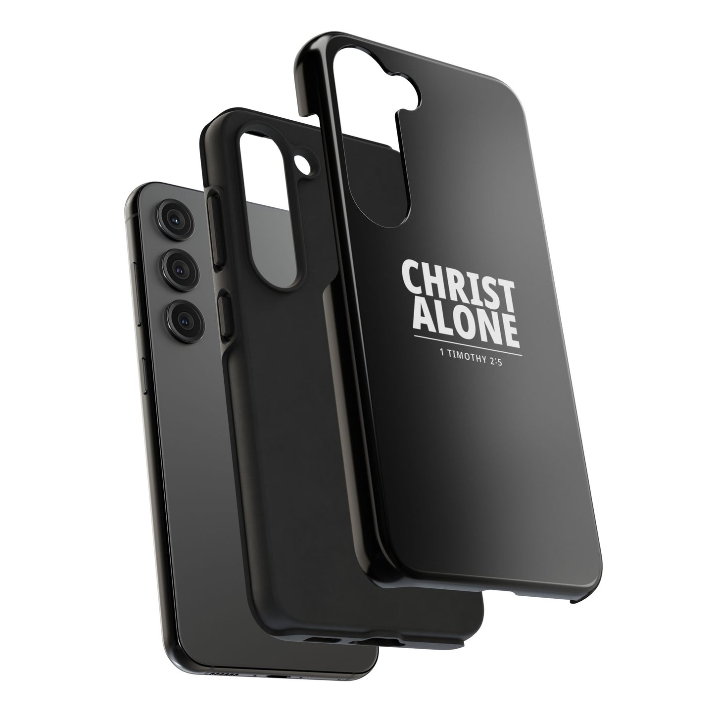 Tough Phone Case — “Christ Alone” Scripture iPhone Case (1 Timothy 2:5)