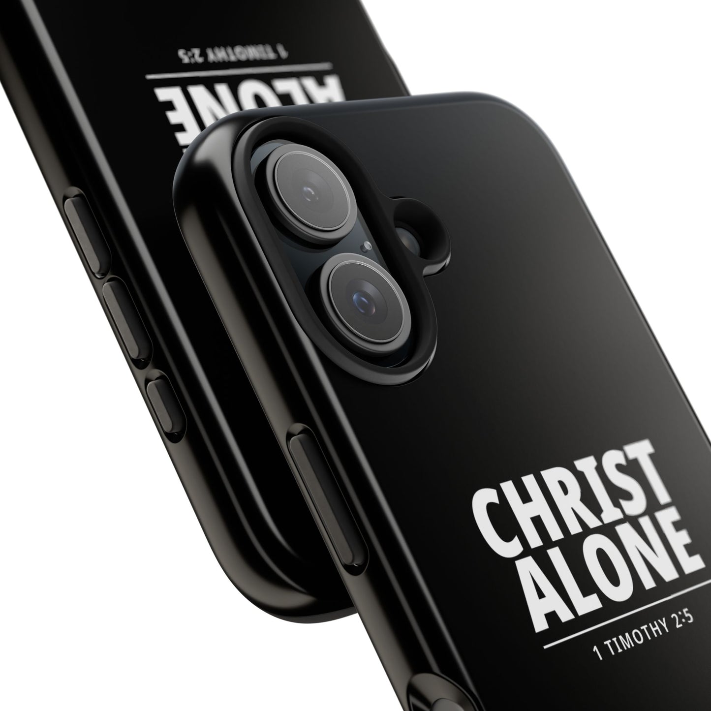 Tough Phone Case — “Christ Alone” Scripture iPhone Case (1 Timothy 2:5)
