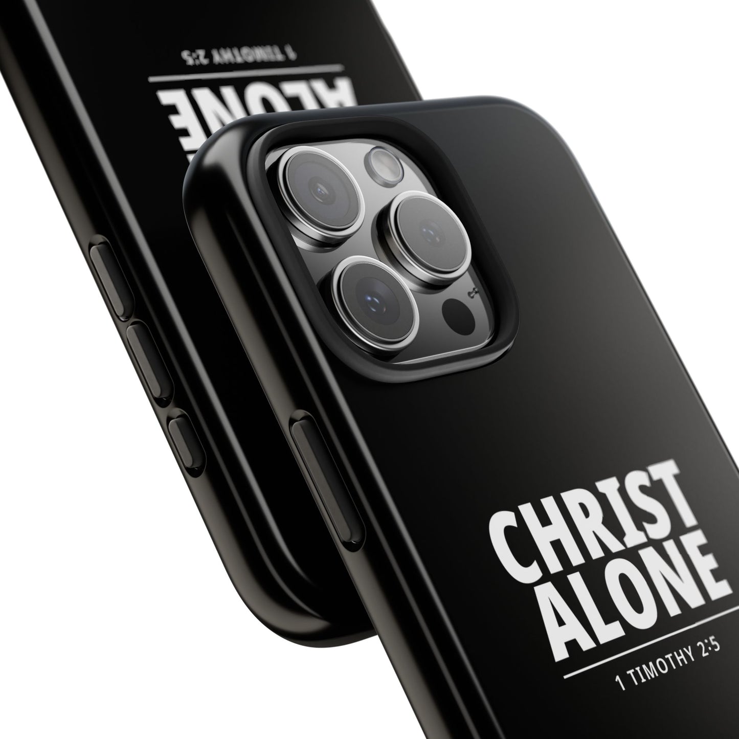 Tough Phone Case — “Christ Alone” Scripture iPhone Case (1 Timothy 2:5)