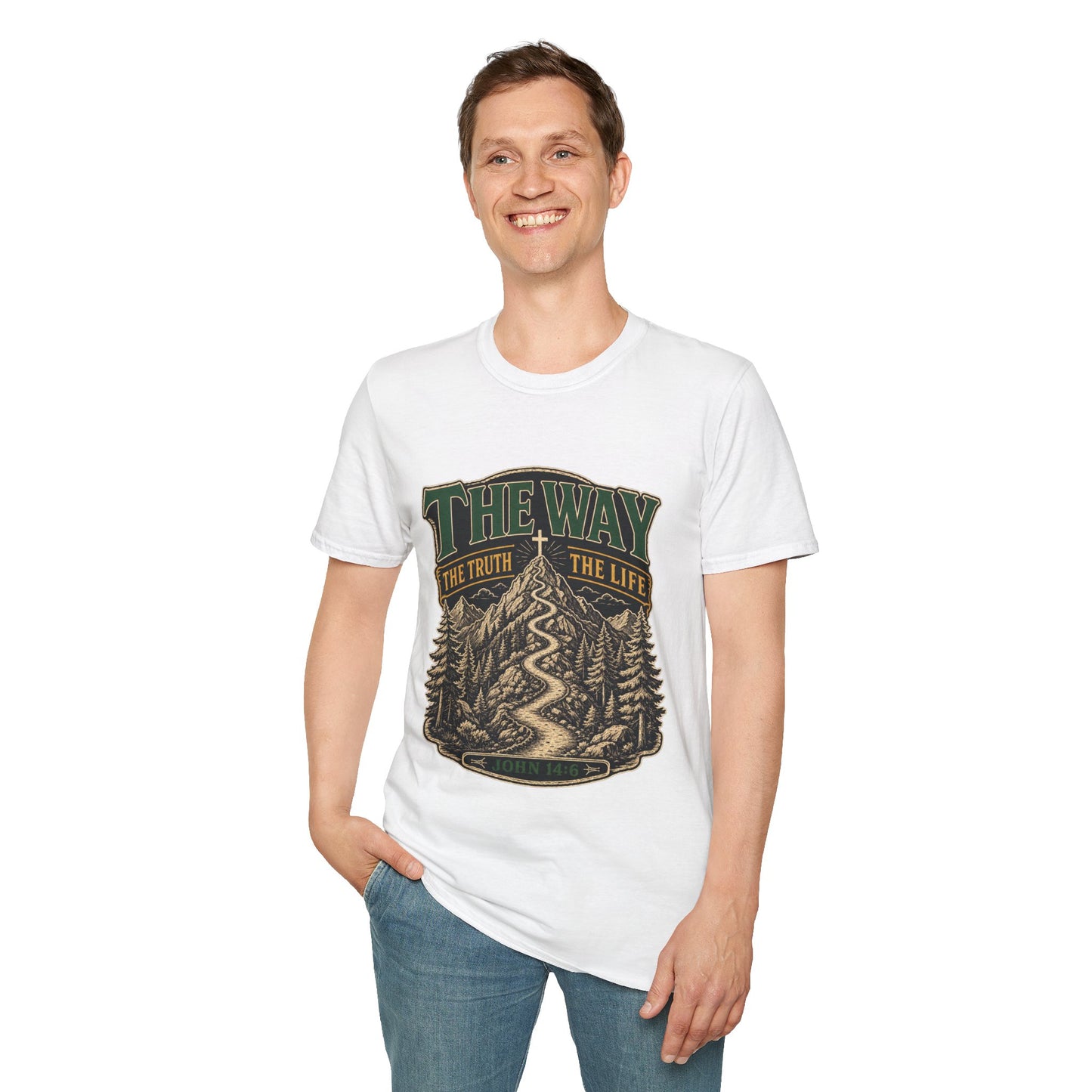 The Way The Truth The Life T-Shirt - John 14:6 | Bible Compass