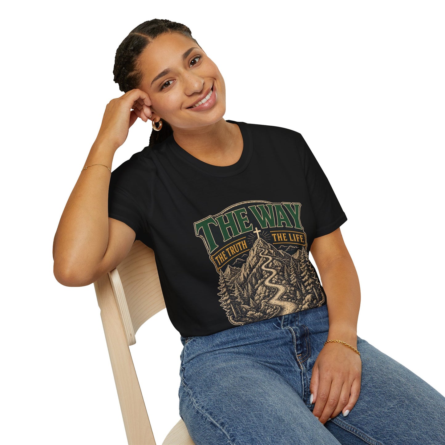 The Way The Truth The Life T-Shirt - John 14:6 | Bible Compass