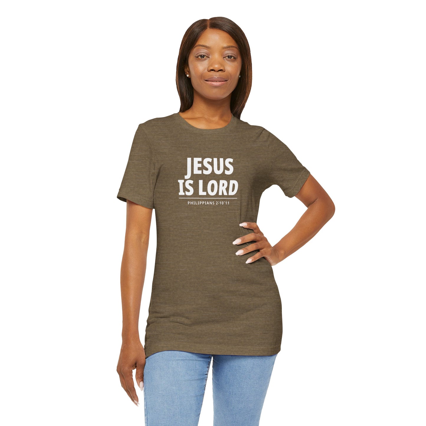 "Jesus Is Lord" -Philippians 2:10-11 | Christian T-Shirt