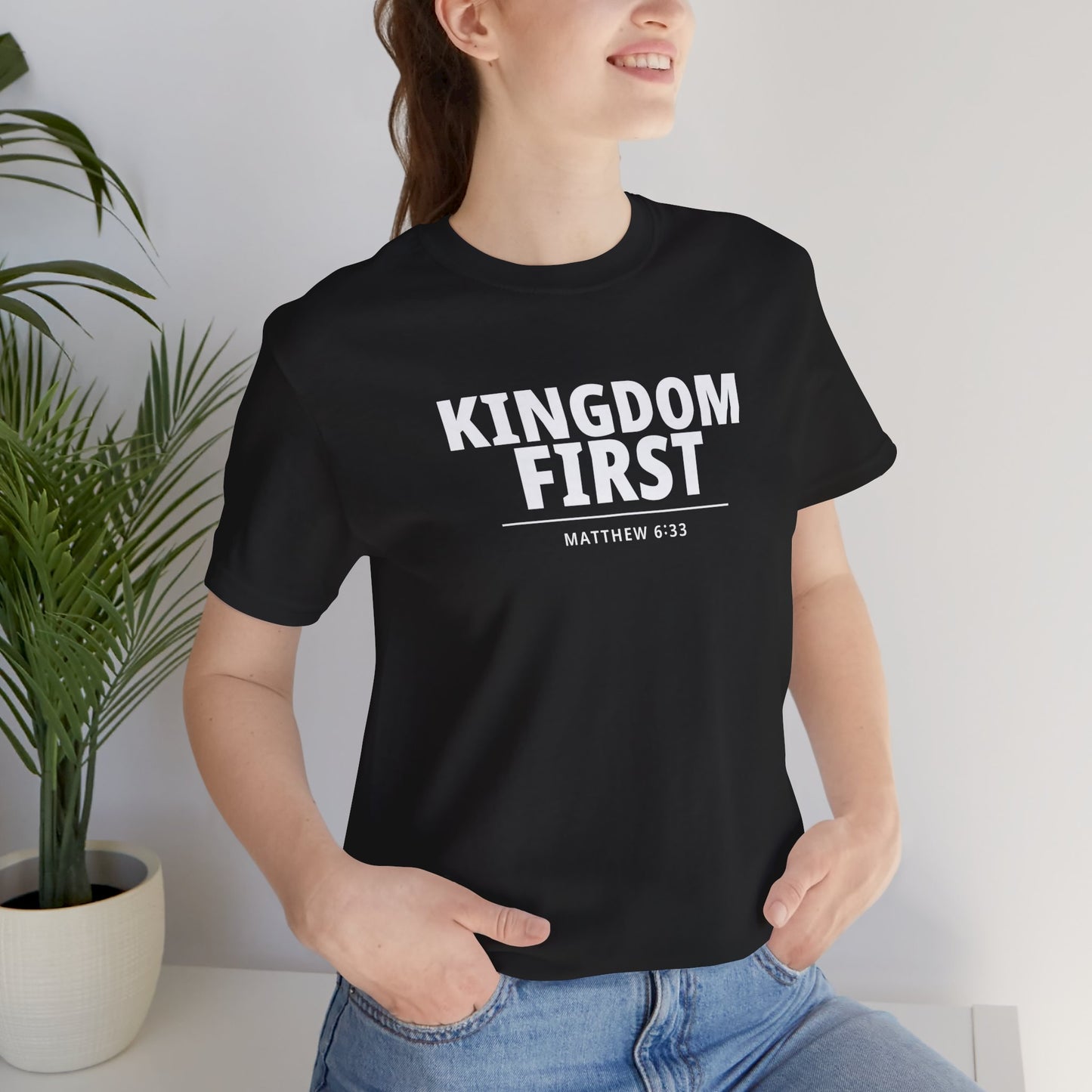 Kingdom First T‑Shirt — Matthew 6:33 Inspirational Christian Tee