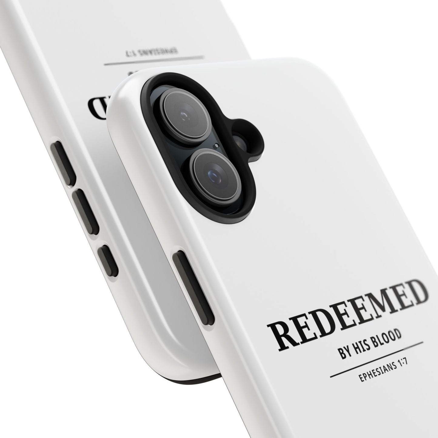 Redeemed Phone Case — "Redeemed by His Blood" Christian iPhone Case, Ephesians 1:7 Religious Tough Phone Cover