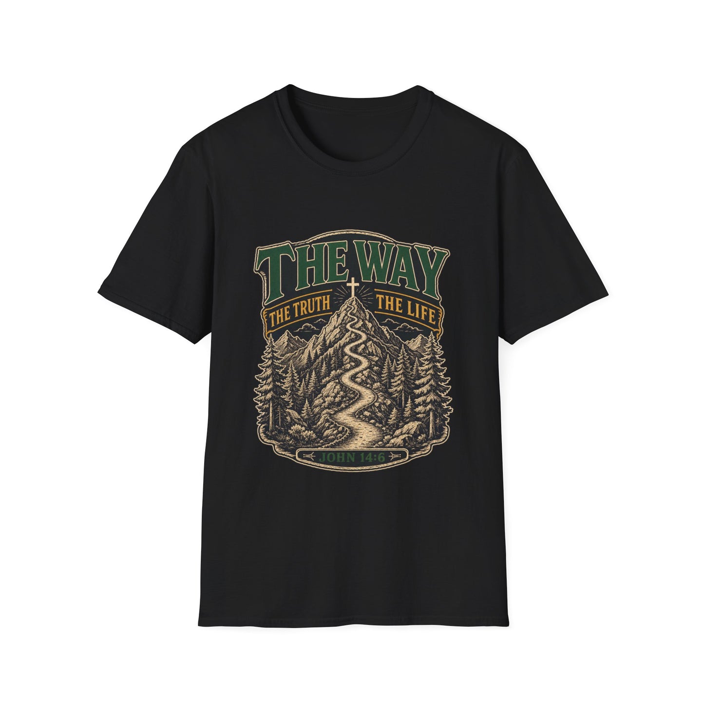 The Way The Truth The Life T-Shirt - John 14:6 | Bible Compass
