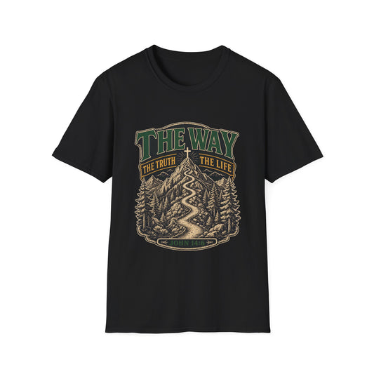 The Way The Truth The Life T-Shirt - John 14:6 | Bible Compass