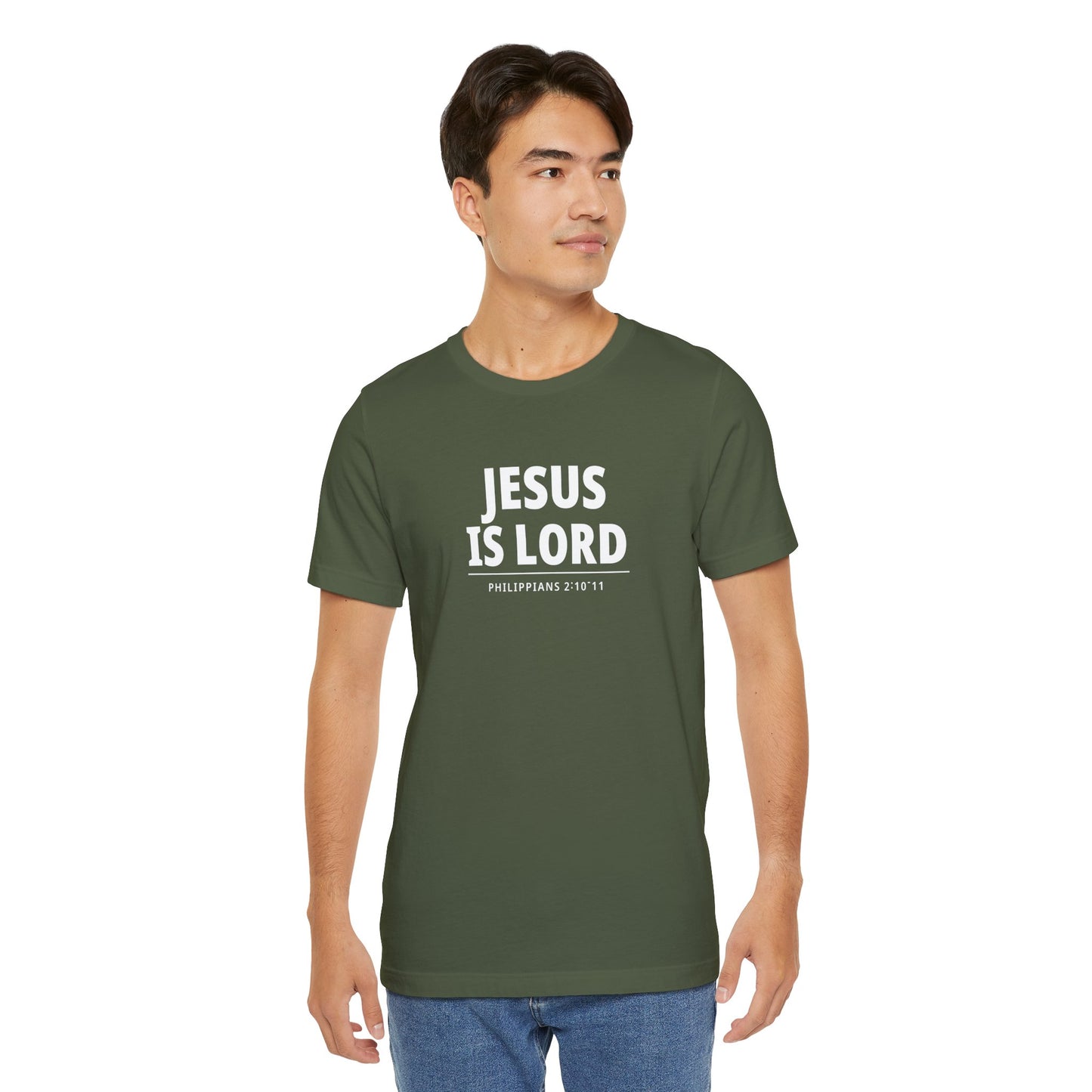 "Jesus Is Lord" -Philippians 2:10-11 | Christian T-Shirt