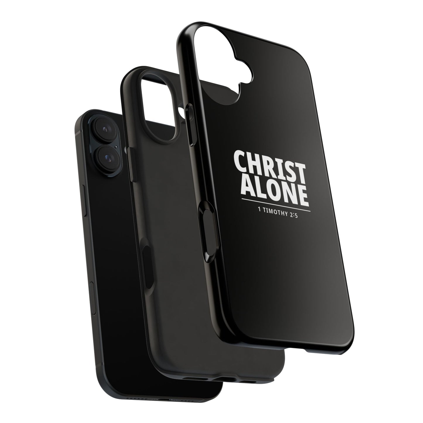 Tough Phone Case — “Christ Alone” Scripture iPhone Case (1 Timothy 2:5)