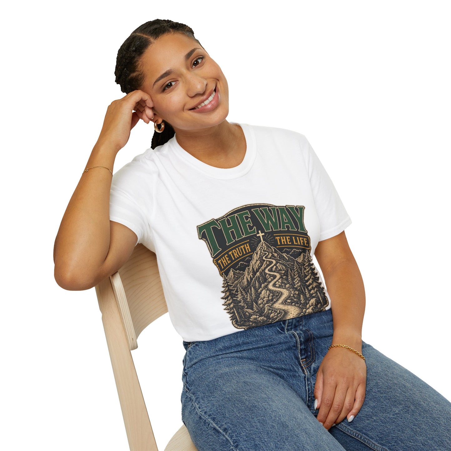 The Way The Truth The Life T-Shirt - John 14:6 | Bible Compass