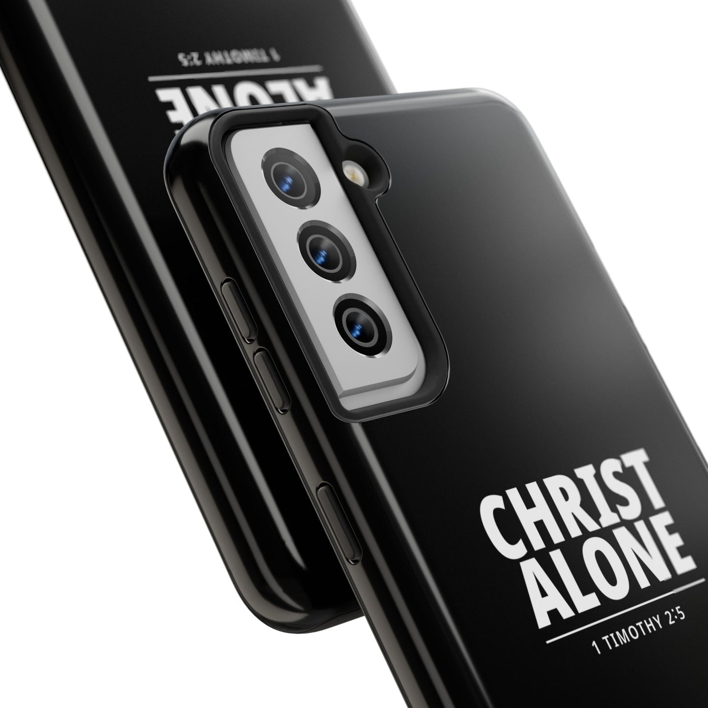 Tough Phone Case — “Christ Alone” Scripture iPhone Case (1 Timothy 2:5)
