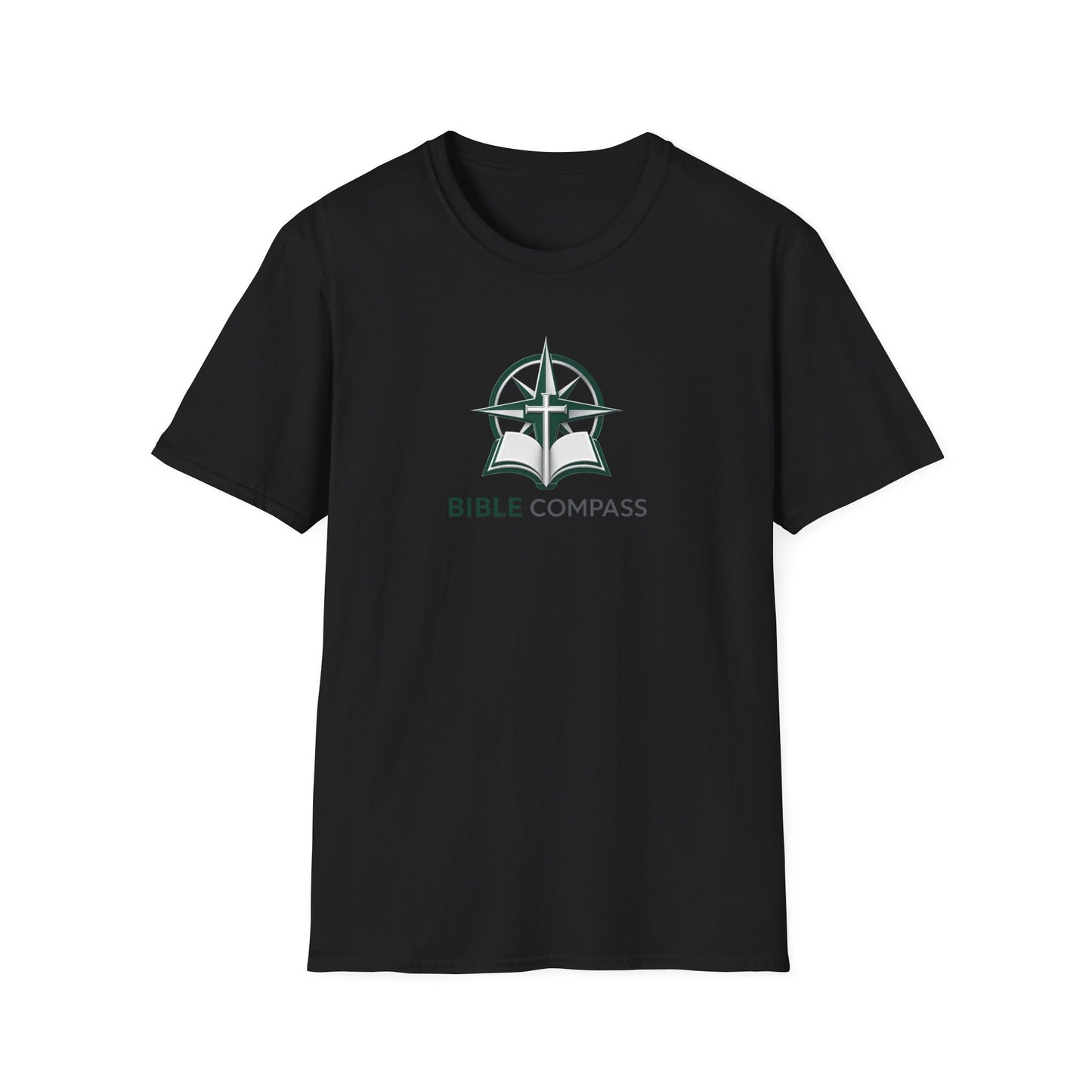 Bible Compass T‑Shirt – Faith‑Based Christian Logo Tee