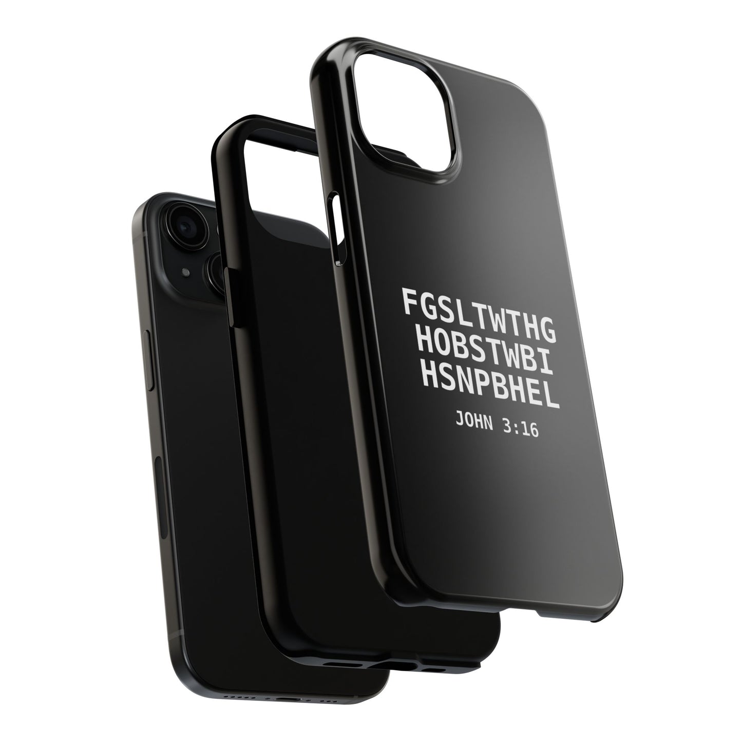 Tough Phone Case — John 3:16 (First letter of every word)