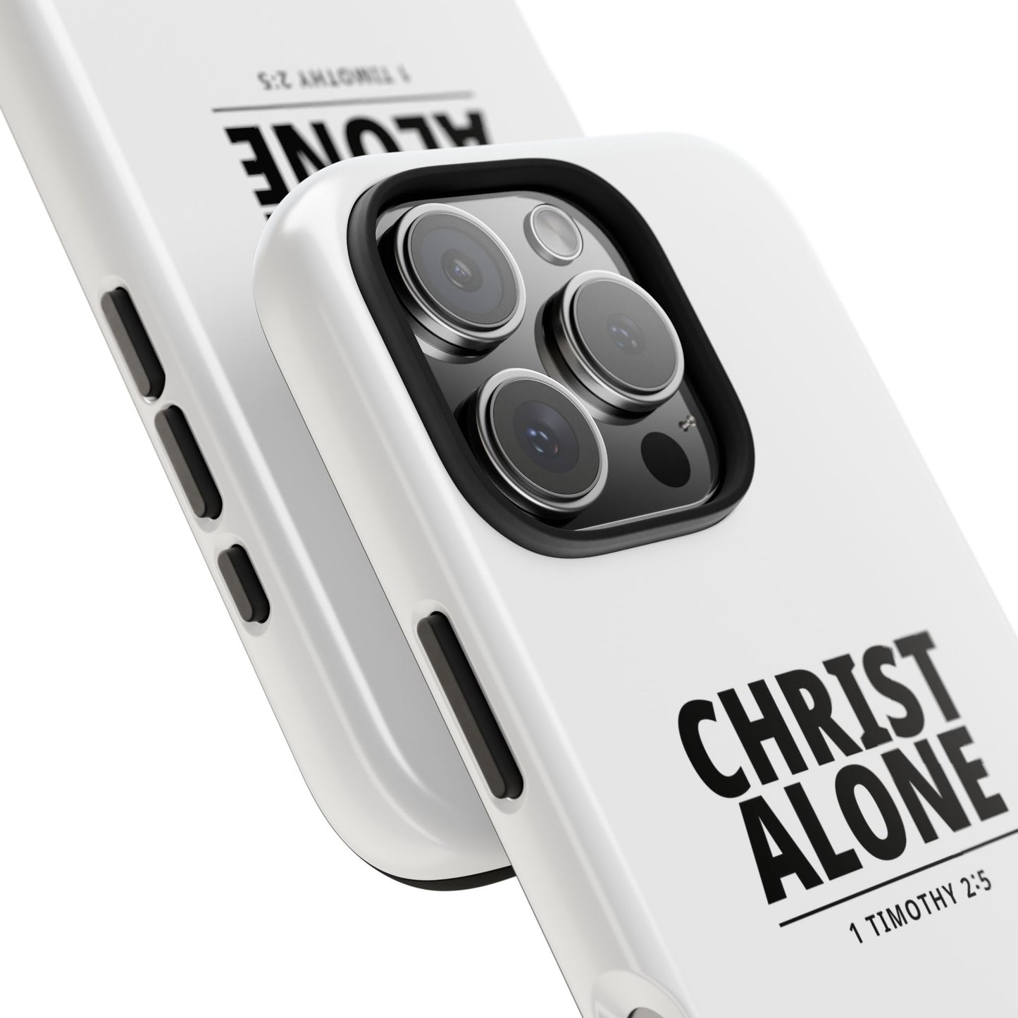 Tough Phone Case — “Christ Alone” Scripture iPhone Case (1 Timothy 2:5)